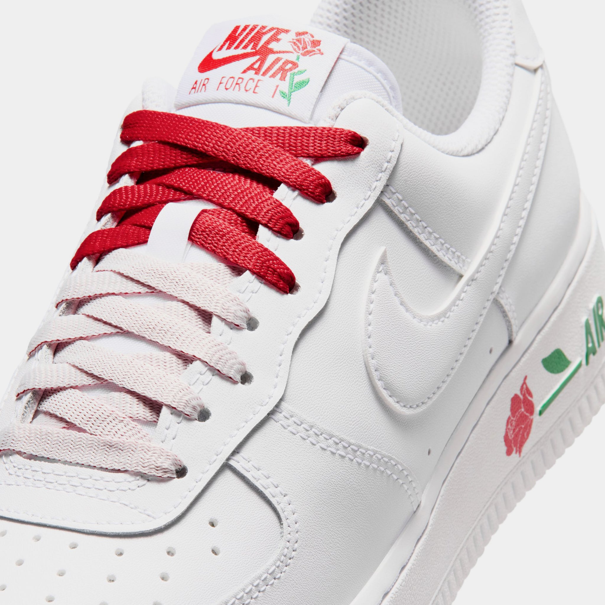Nike Air Force 1 Low Roses Womens Lifestyle Shoes White White 