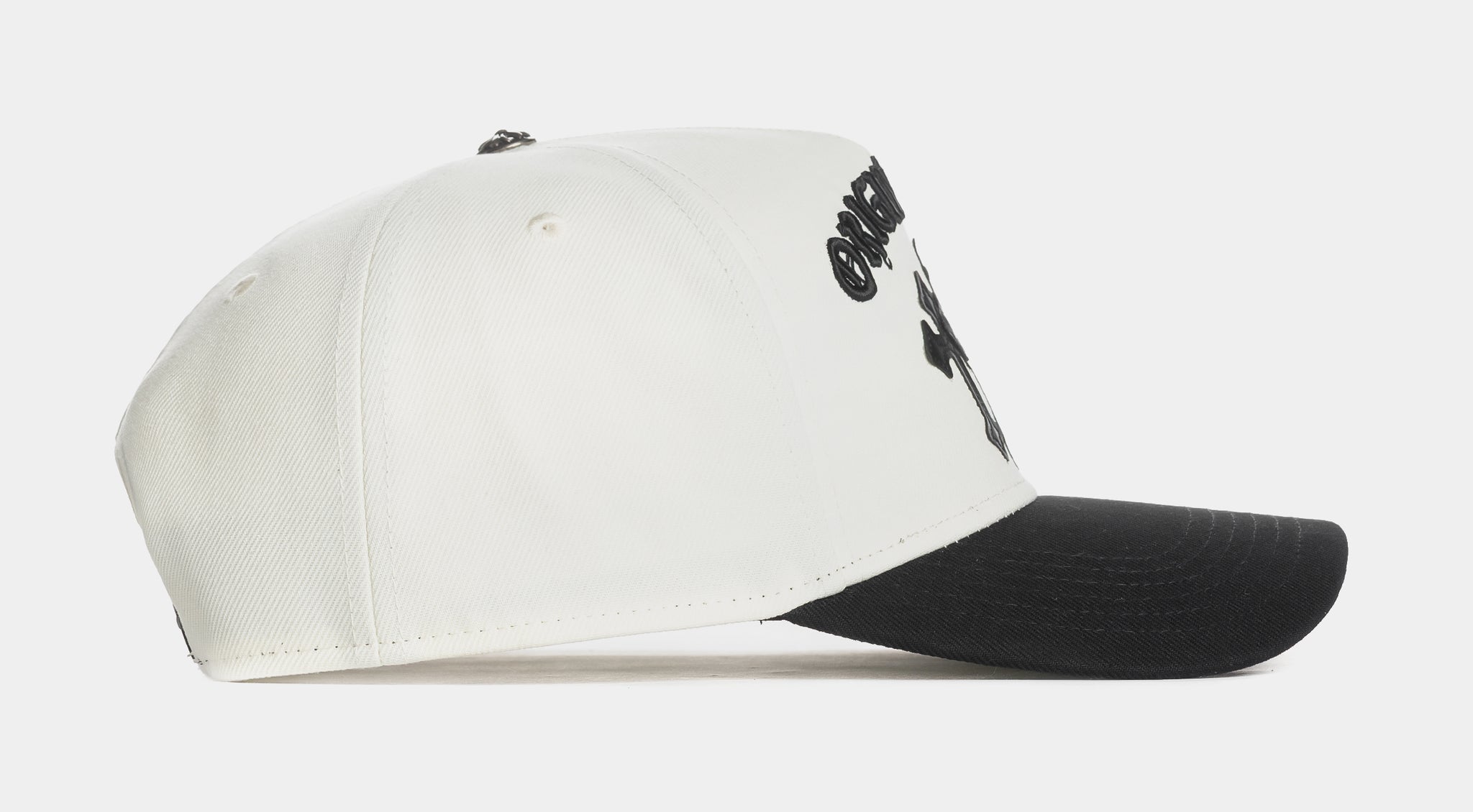 Original Sin Triple Cross Snapback Mens Hat Cream Black OSHAT106