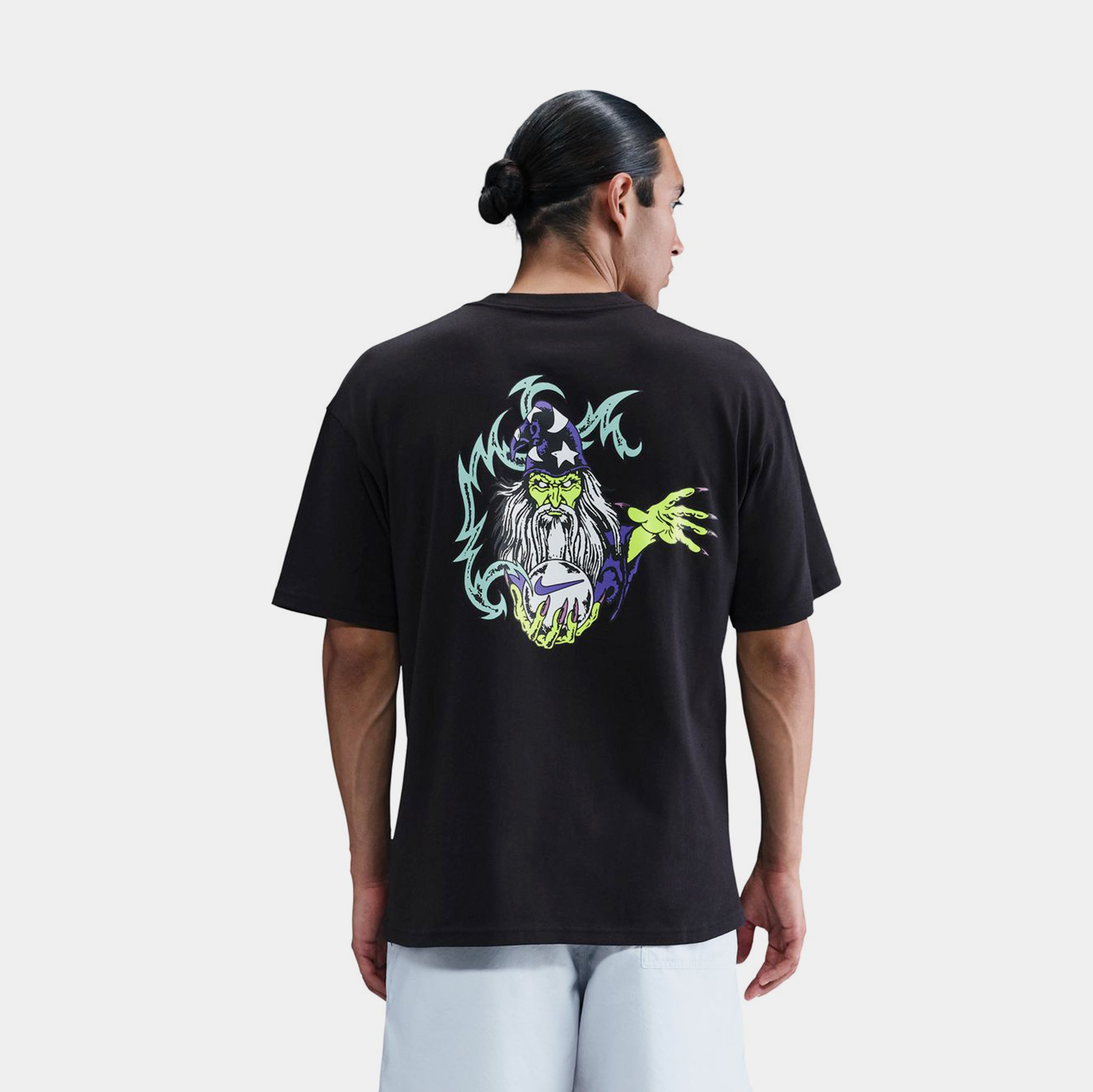 Nike Max90 Halloween Mens Short Sleeve Shirt Black White IM5972