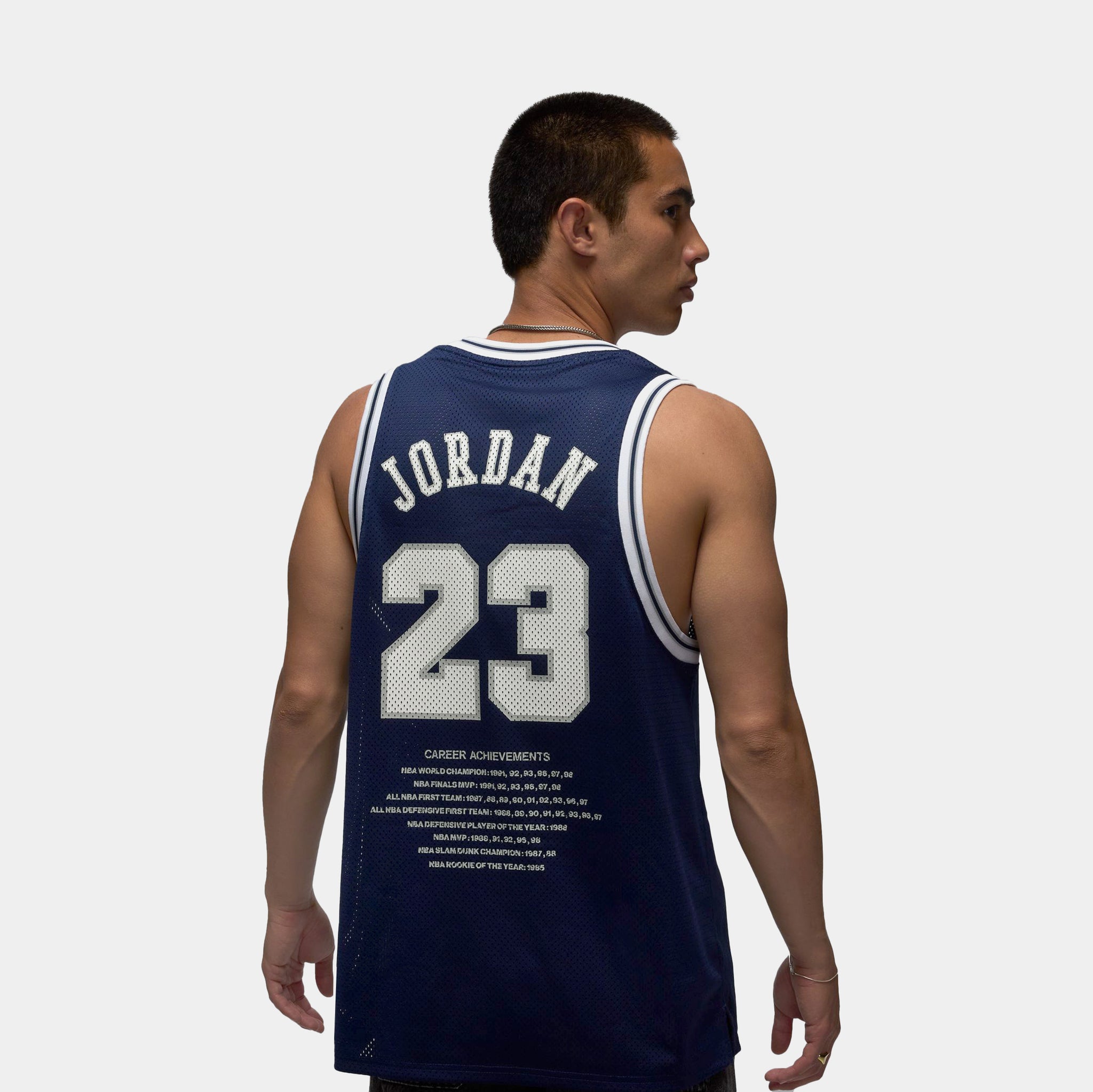 Jordan Essentials Summer 23 Mens Jersey Midnight Navy White HF9375
