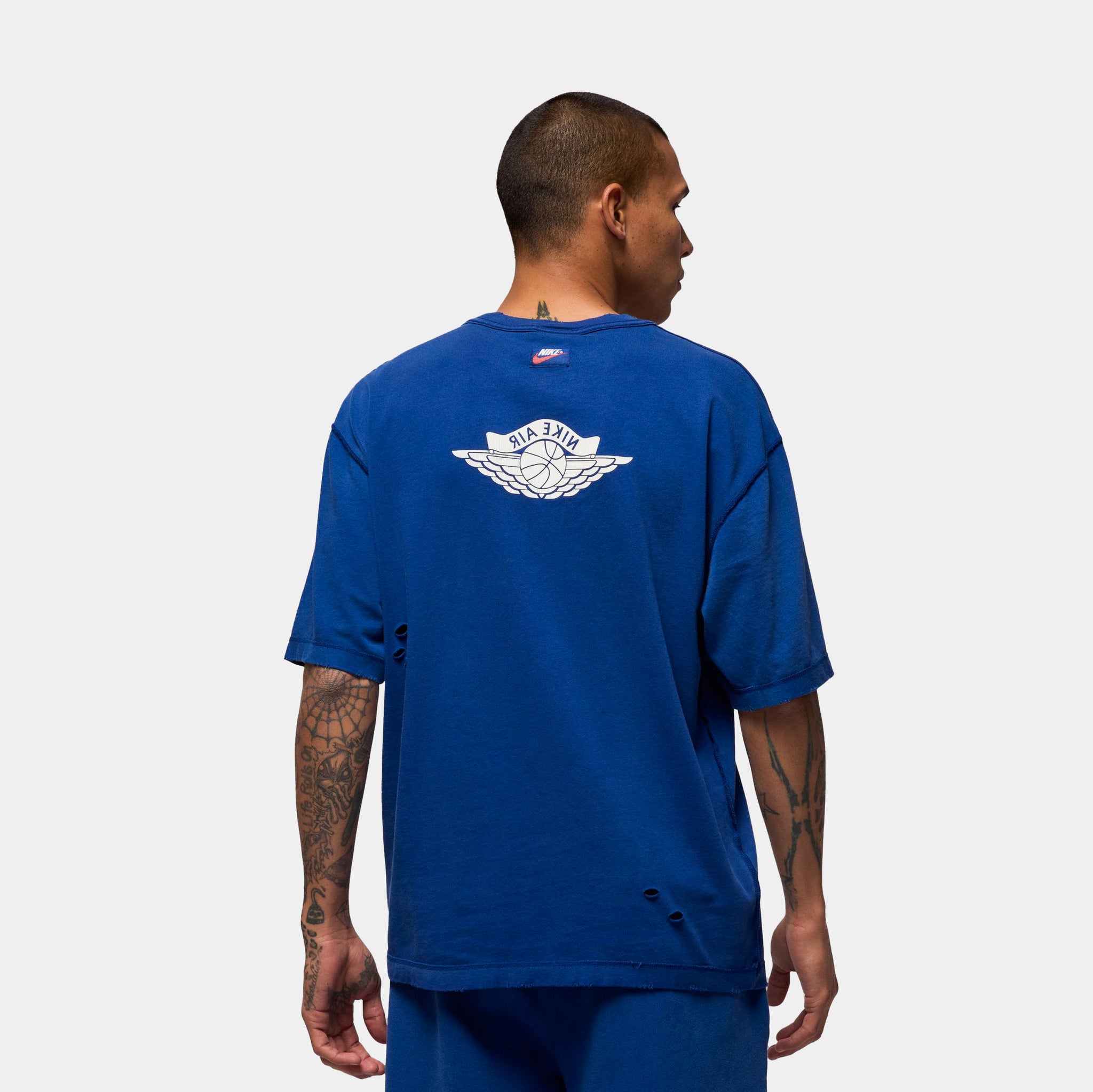 Jordan Rare Air Mens Short Sleeve Shirt Deep Royal Sail IB3130-485
