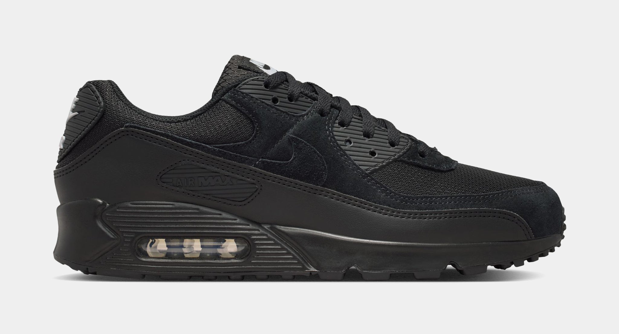 Nike Air Max 90 ブラック　24 Nike Air Max 90 Mens Running Shoes Black Black Light Smoke Grey