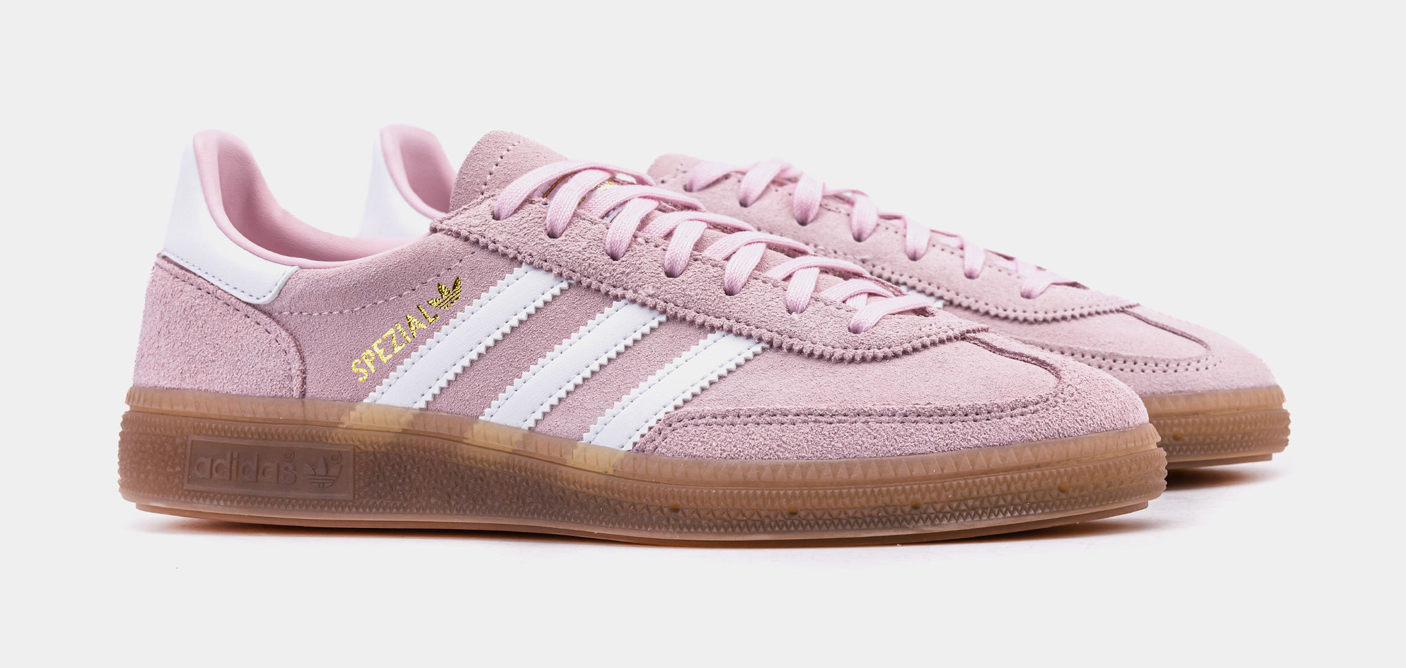 Grade School adidas Handball Spezial Clear Pink/Non Dyed/Gum / 7