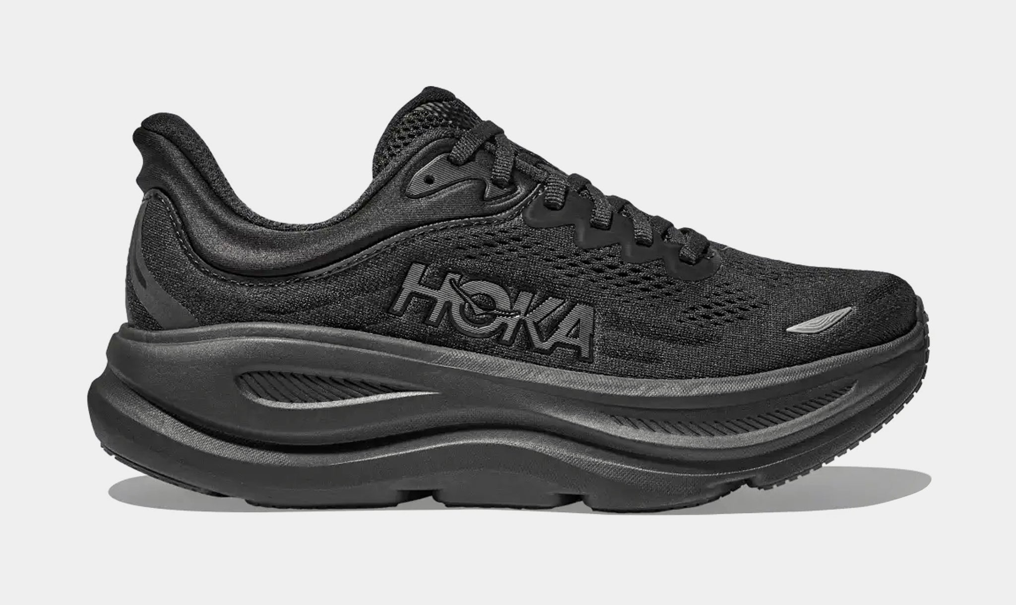 Hoka Bondi 9 Mens Running Shoes Black Black 1162011-BBLC – Shoe Palace