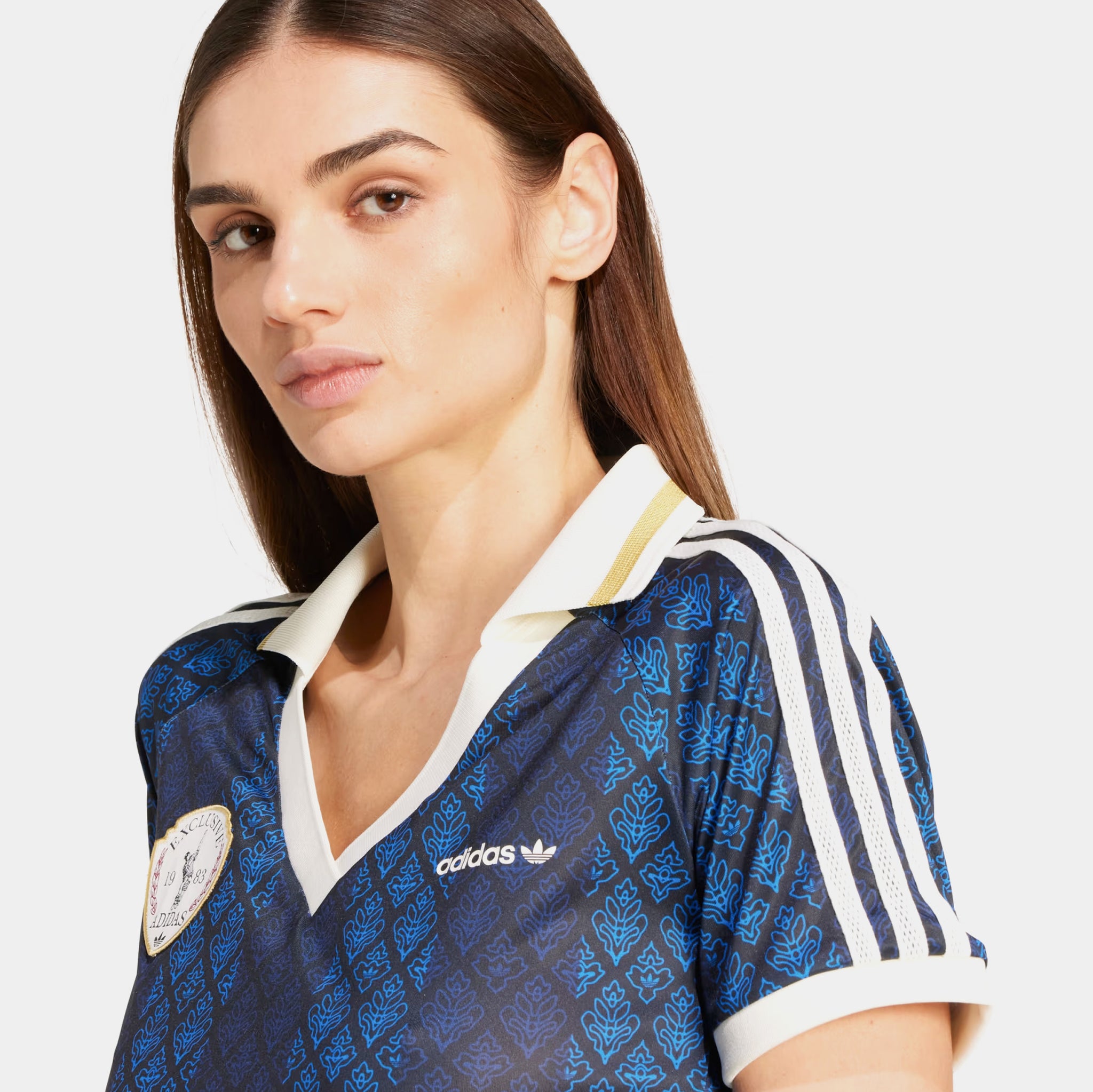 adidas Originals Retro Crop Polo Womens Short Sleeve Shirt