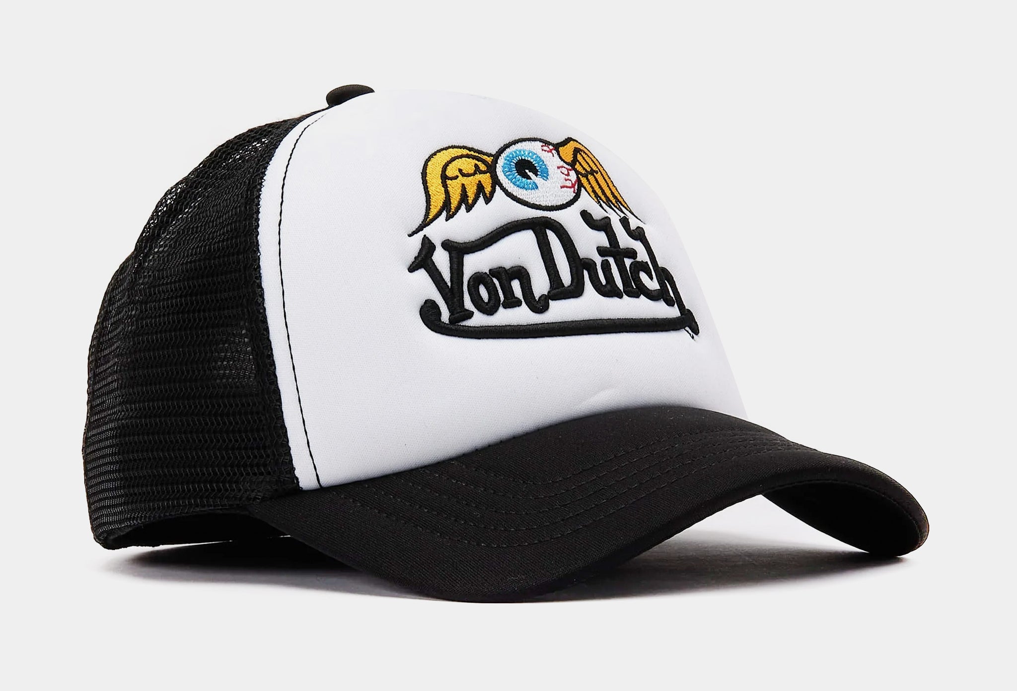 Von Dutch Von Dutch Flying Eye Trucker Mens Hat Black White