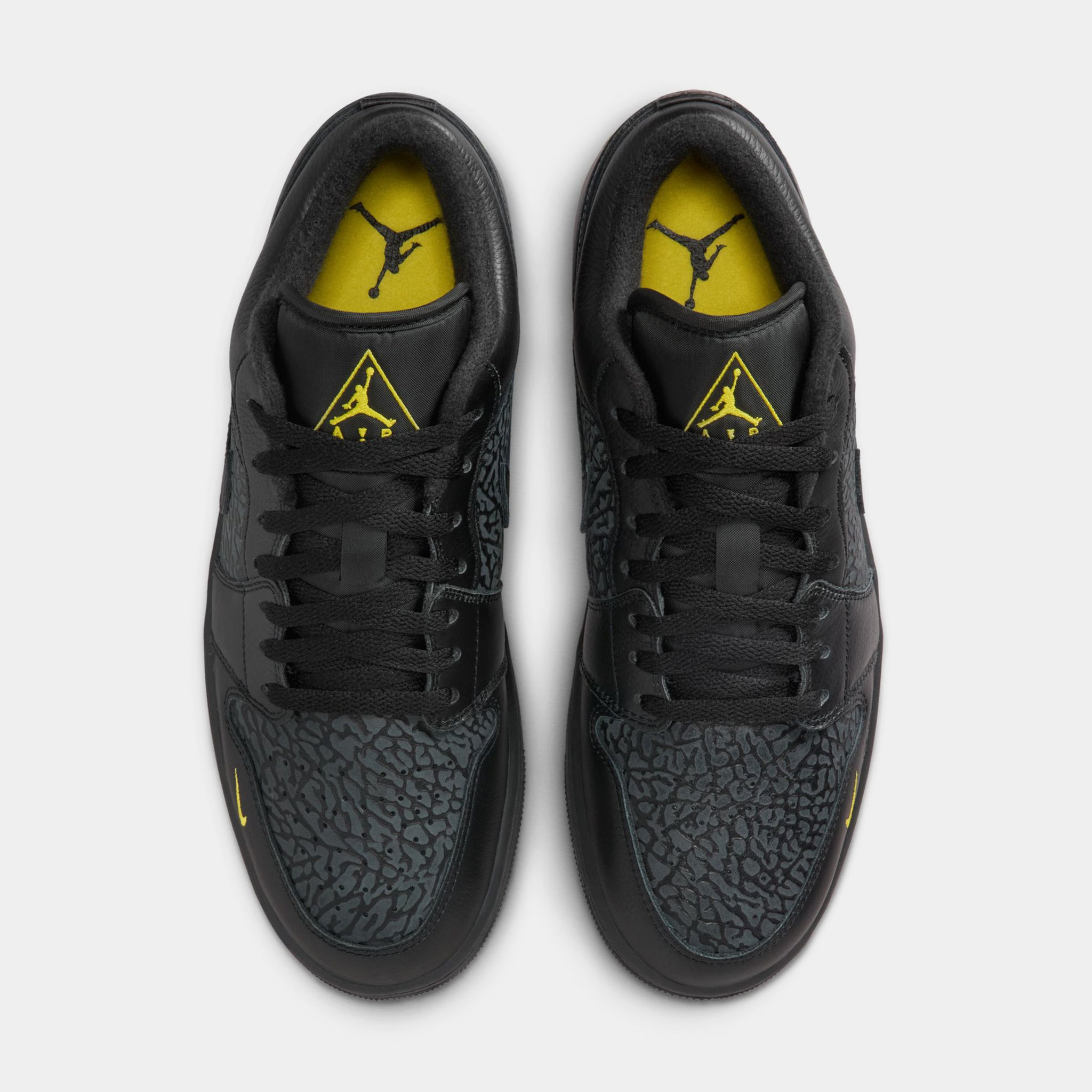 Jordan Air Jordan 1 Low SE Mens Lifestyle Shoes Black Tour Yellow