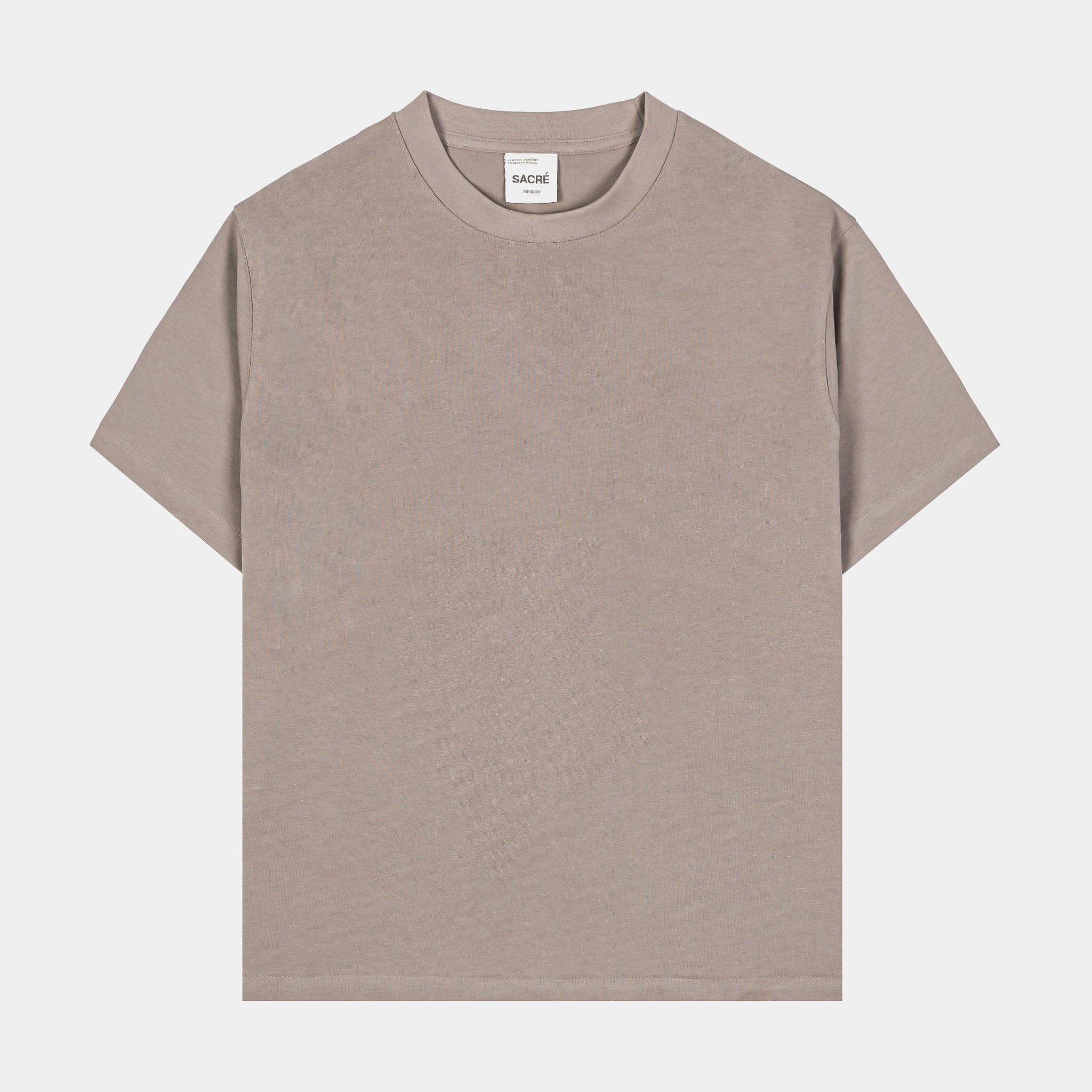 Sacré Solid Tee Womens Short Sleeve Shirt Taupe SCRT04 – Shoe Palace