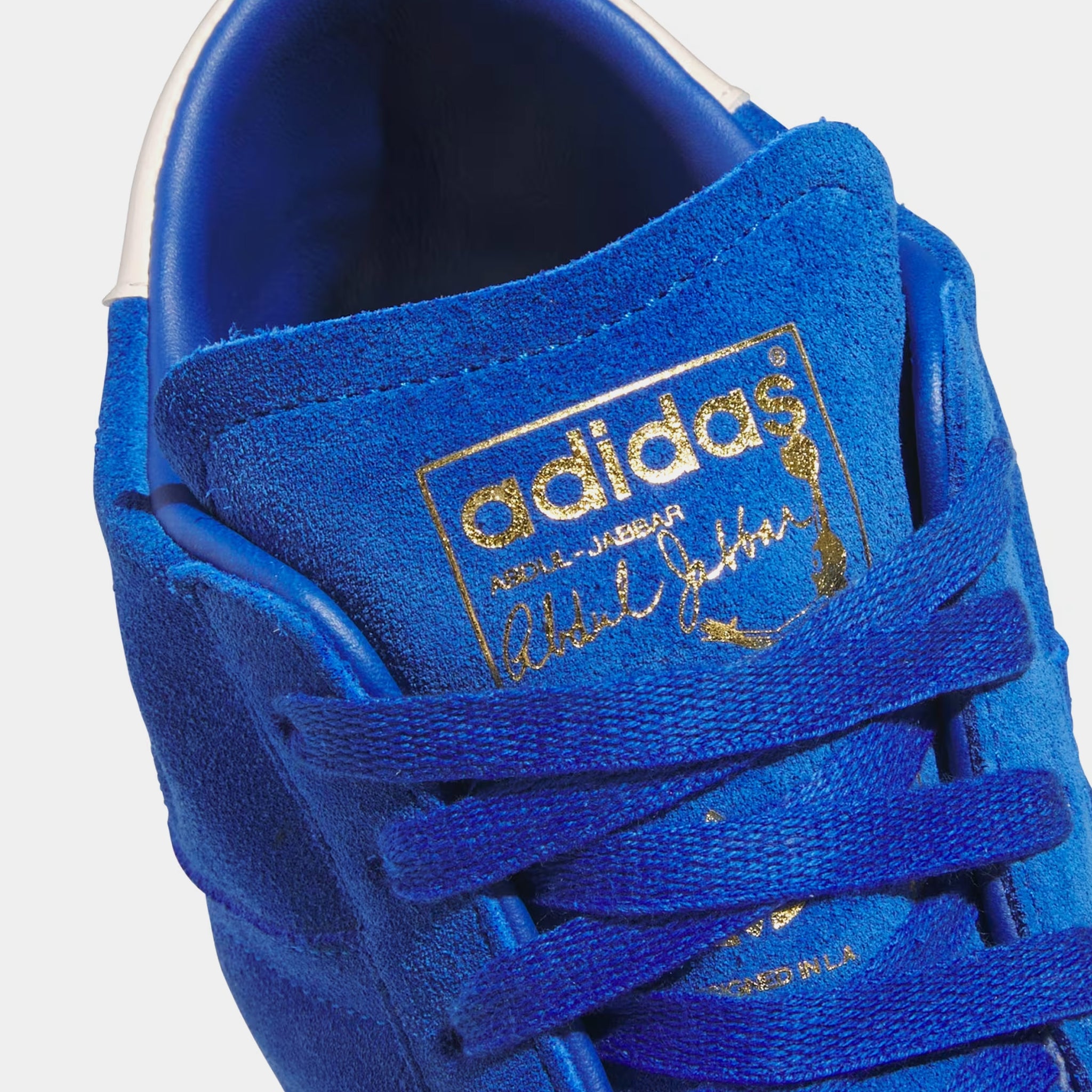 adidas Jabbar High Top Mens Basketball Shoes Royal Blue Cream