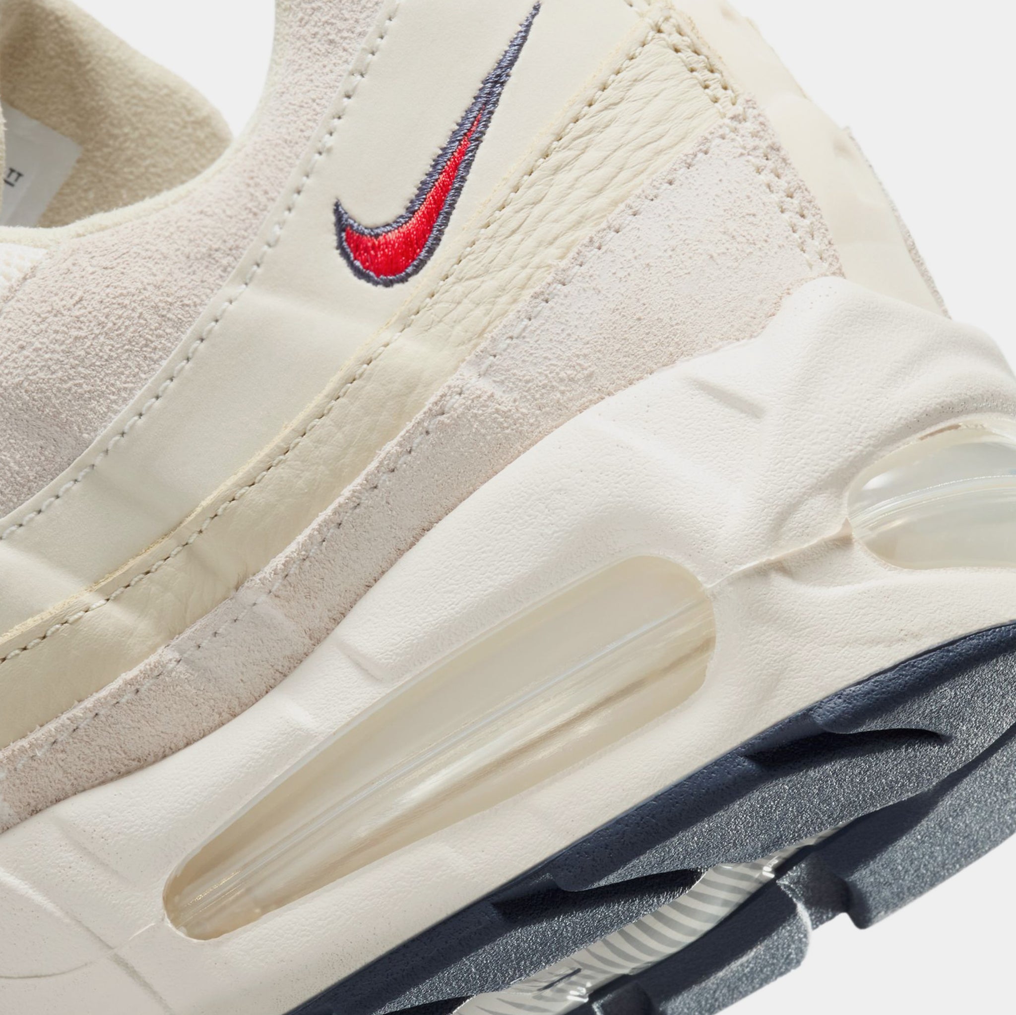 Nike Air Max 95 OG Mens Running Shoes Pale Ivory University Red 