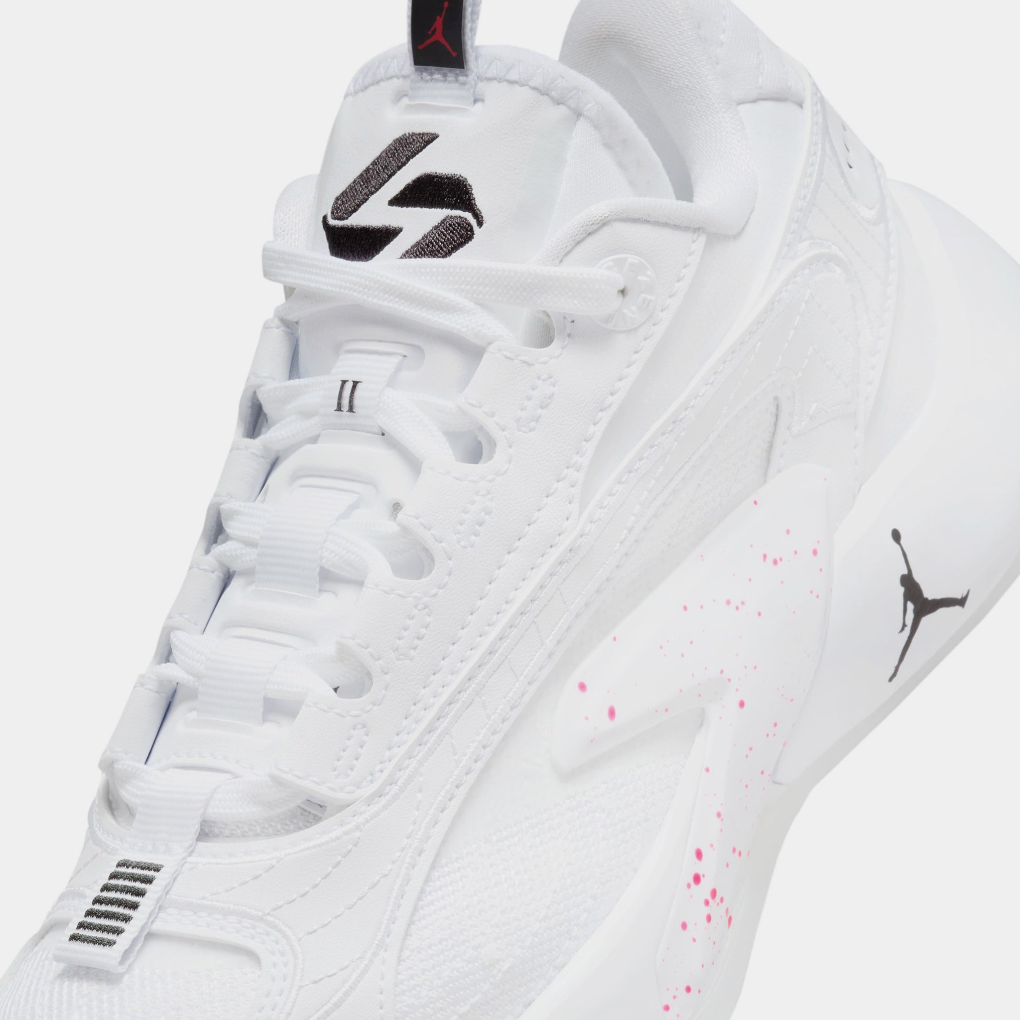 Jordan Luka 2 Grade School Basketball Shoes White Hyper Pink Black 
