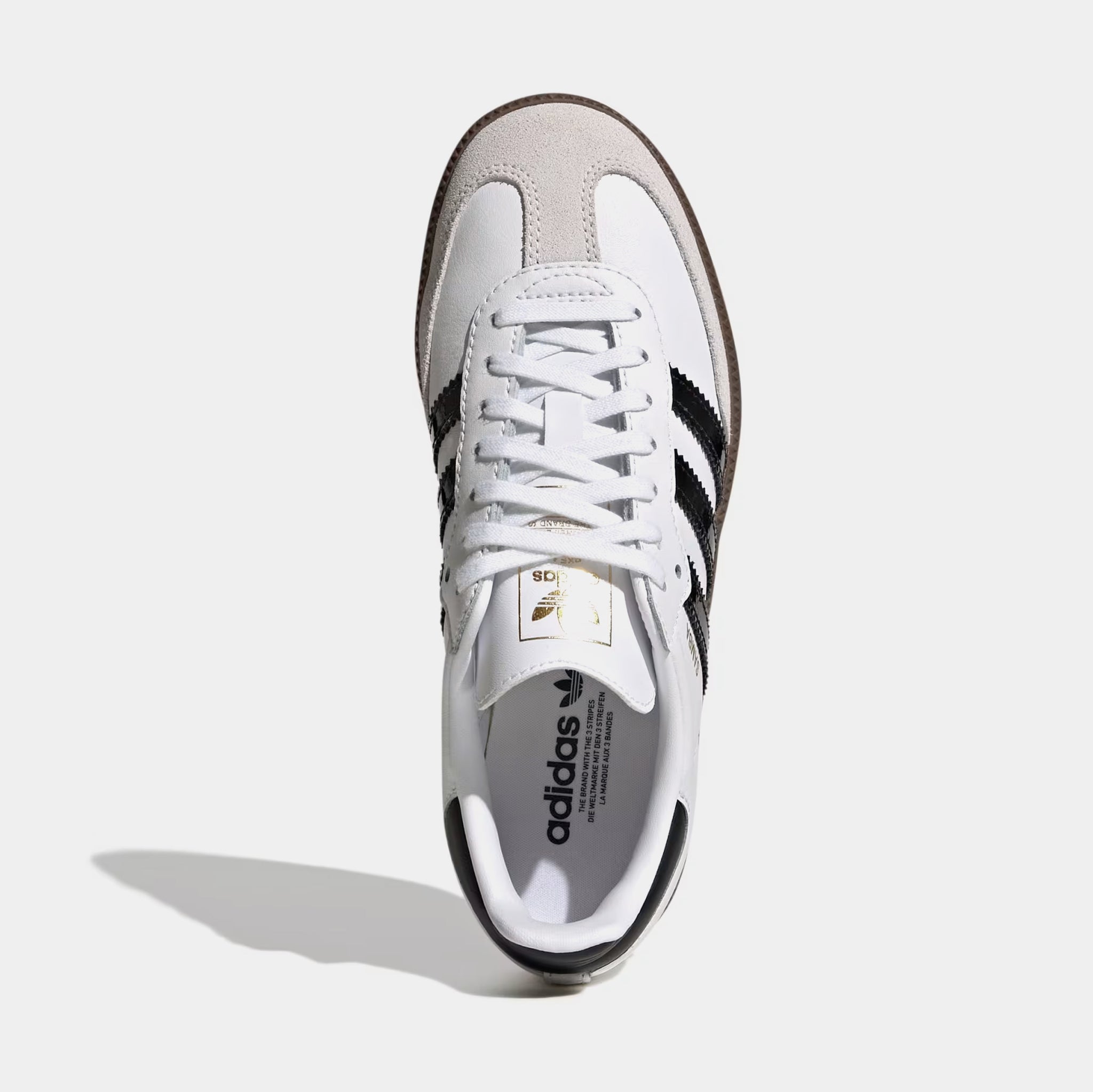 adidas Samba OG Grade School Lifestyle Shoes White Black Gum