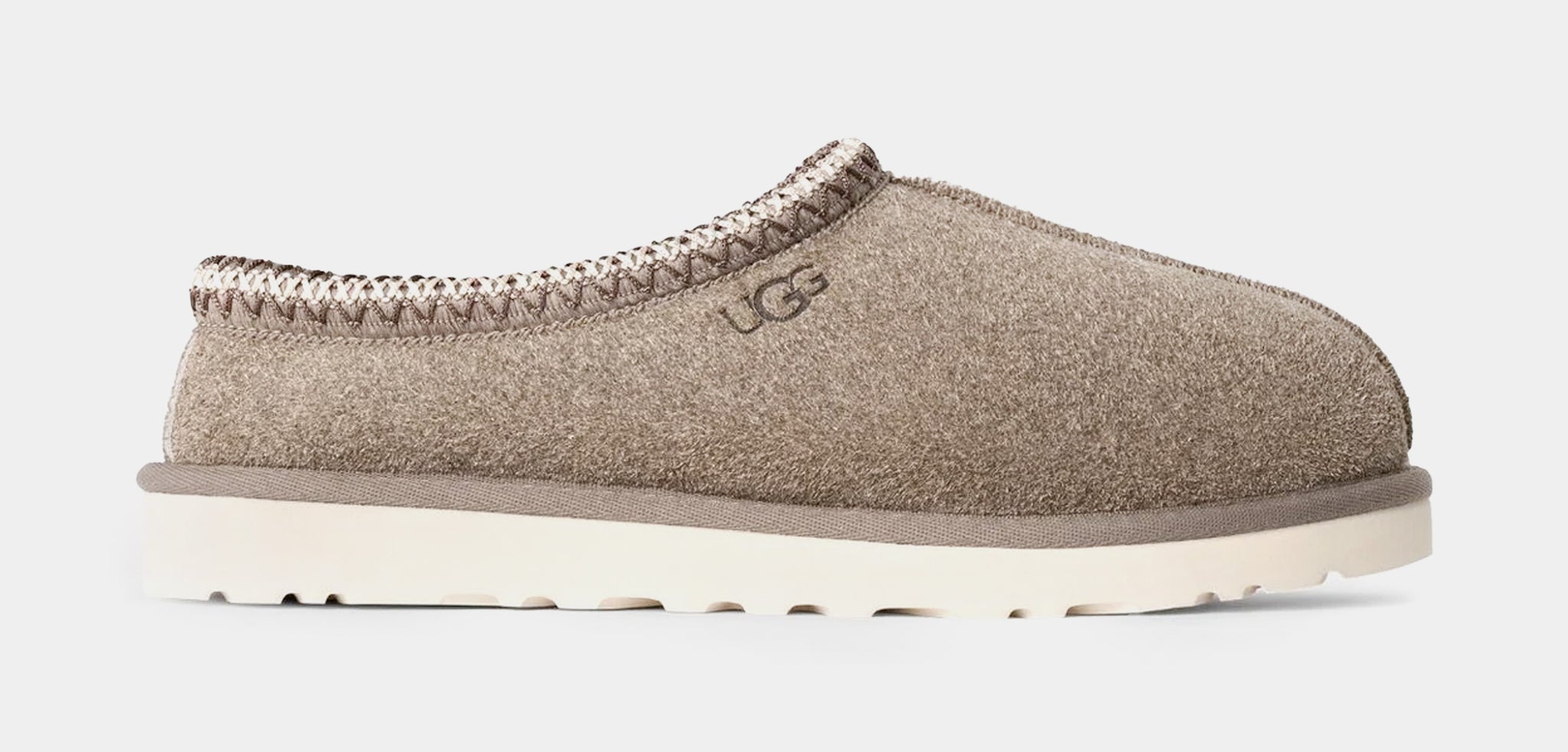 UGG Tasman Shaggy Suede Slippers Mens Sandals Brown Beige  display picture 3