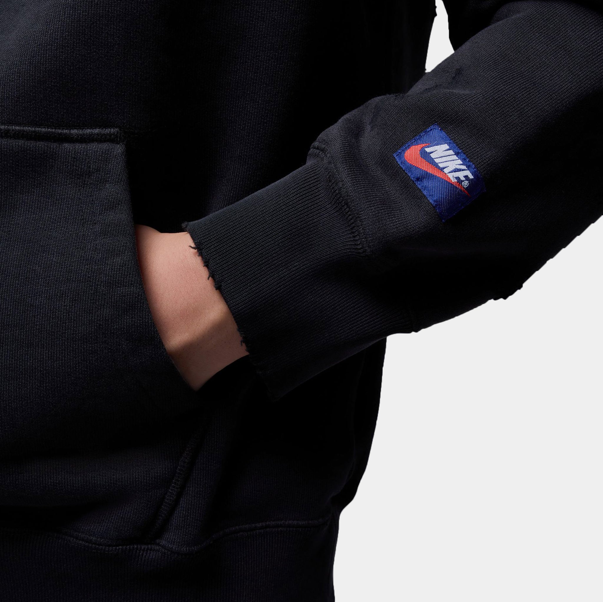 Jordan Rare Air Fleece Pullover Mens Hoodie Black Red IB3003-010