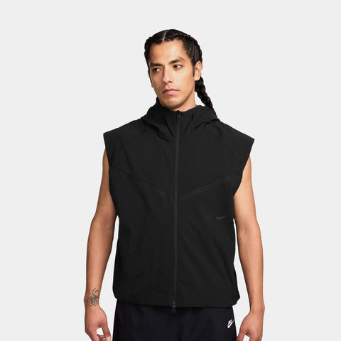 Nike Tech Dri Fit Woven Windrunner Mens Vest Black Black