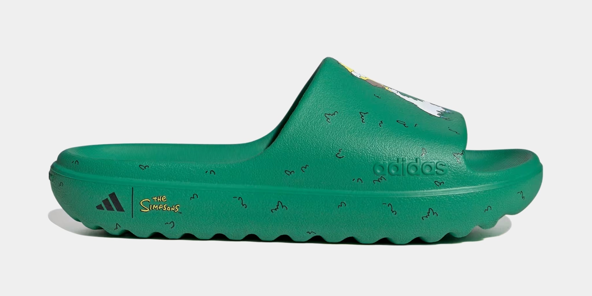 adidas The Simpsons Adilette Lumia Slide Mens Sandals Court Green Core Black HQ2581 Shoe Palace adidas The Simpsons Adilette Lumia Slide Mens Sandals Court Green Core Black HQ2581 Shoe Palace
