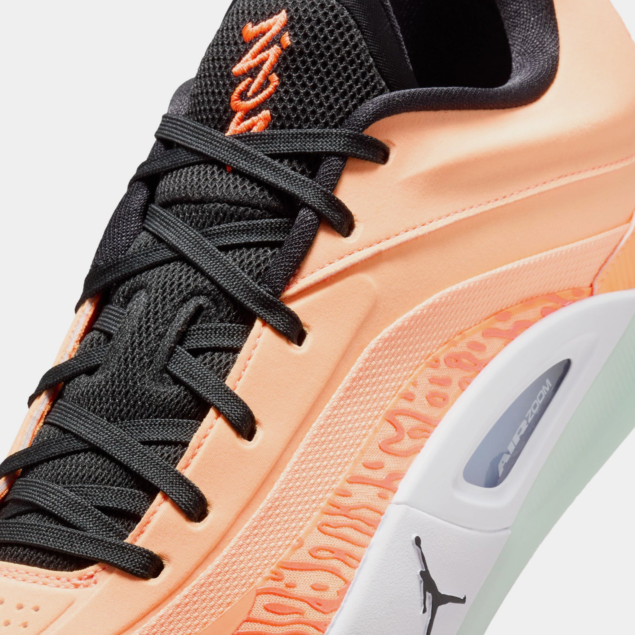 Jordan Zion Mens Basketball Shoes Peach Cream Total Orange Black