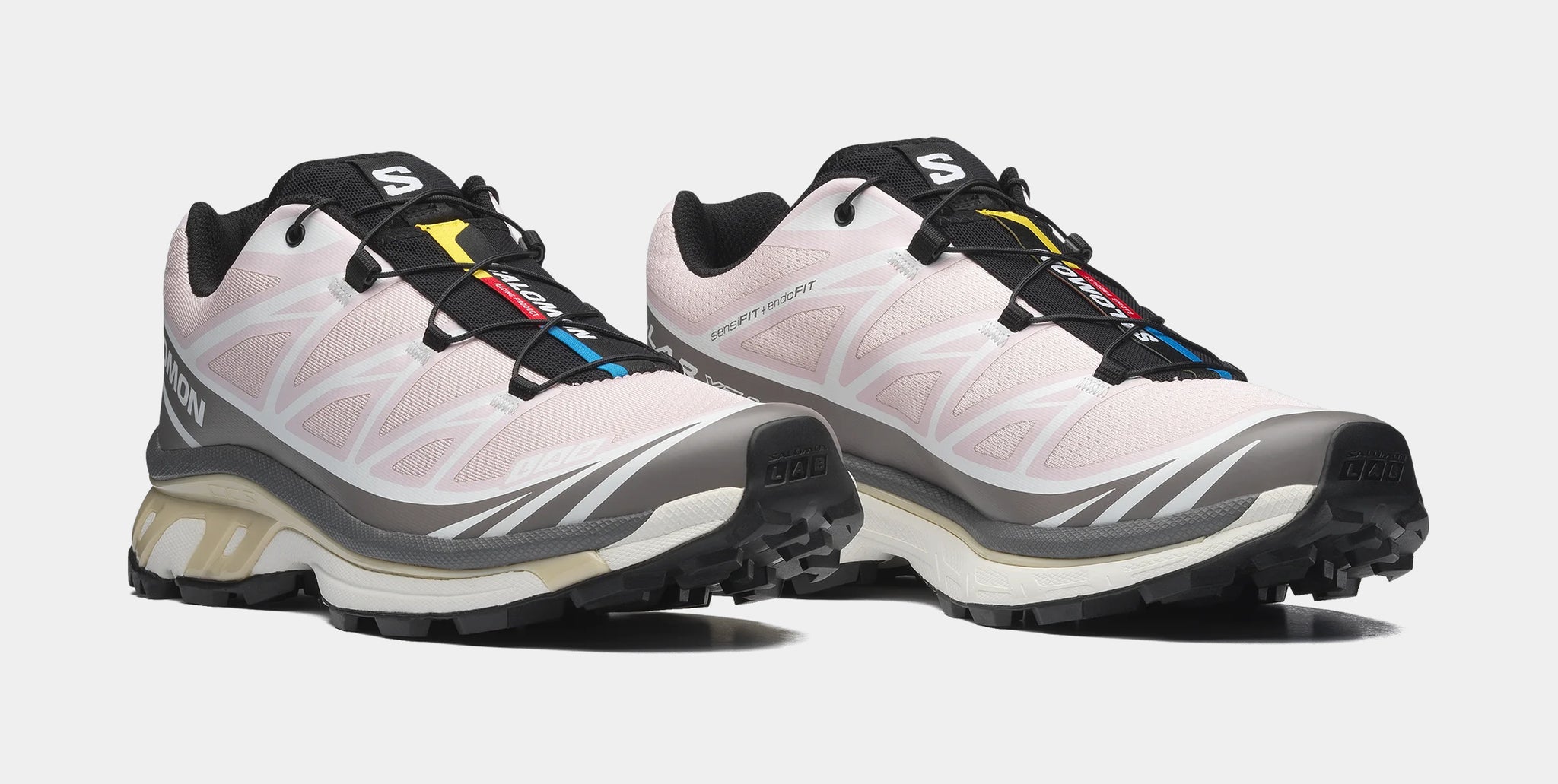 Salomon XT-6 Mens Running Shoes Cloudburst Icy Pink Tapioca 