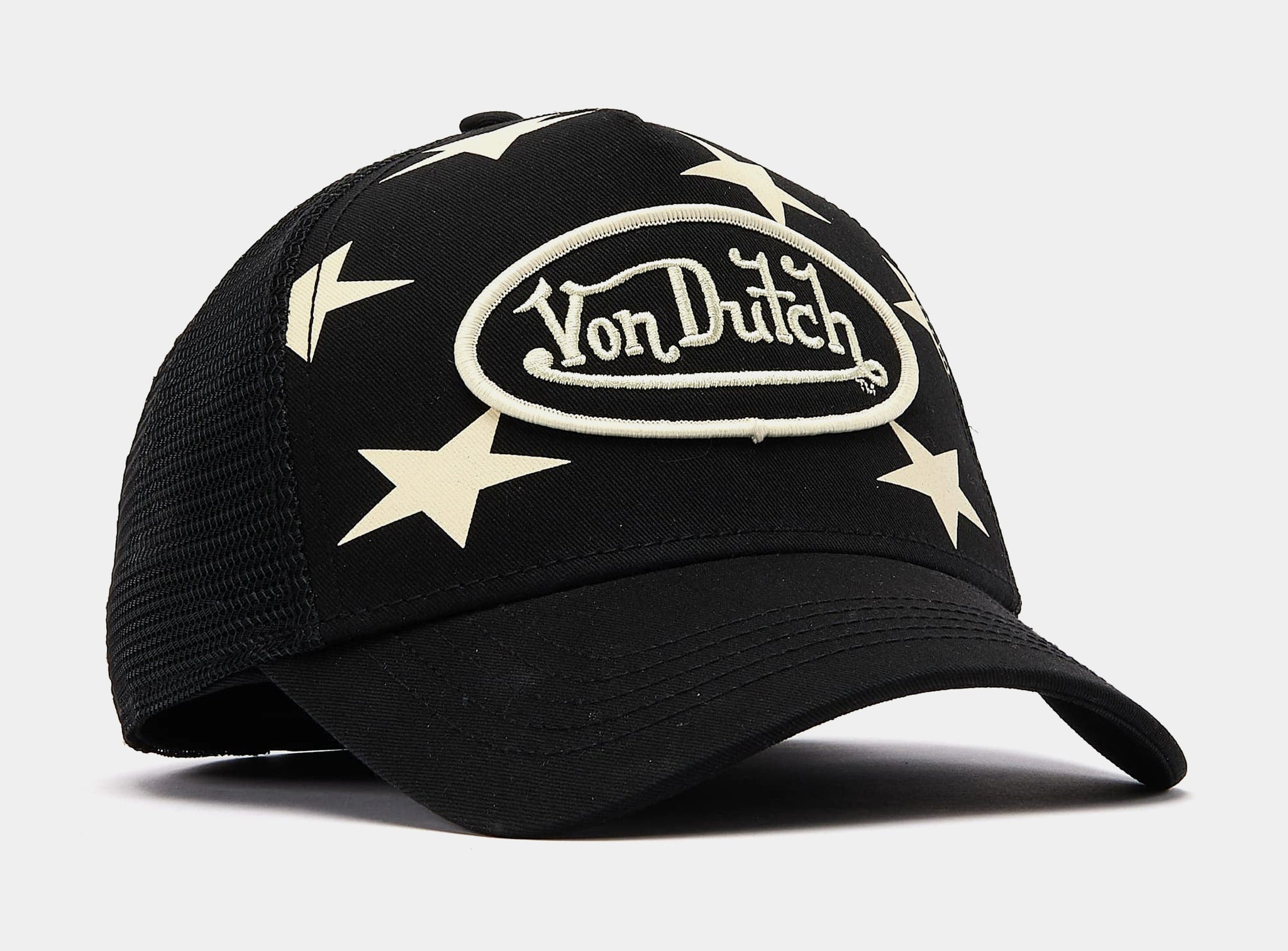 ダイキャスト　Von Dutch  ‘53ベルエア　‘51マーキュリー　洋書レア Von Dutch Americana Trucker Mens Hat Black White VDHH0038-010