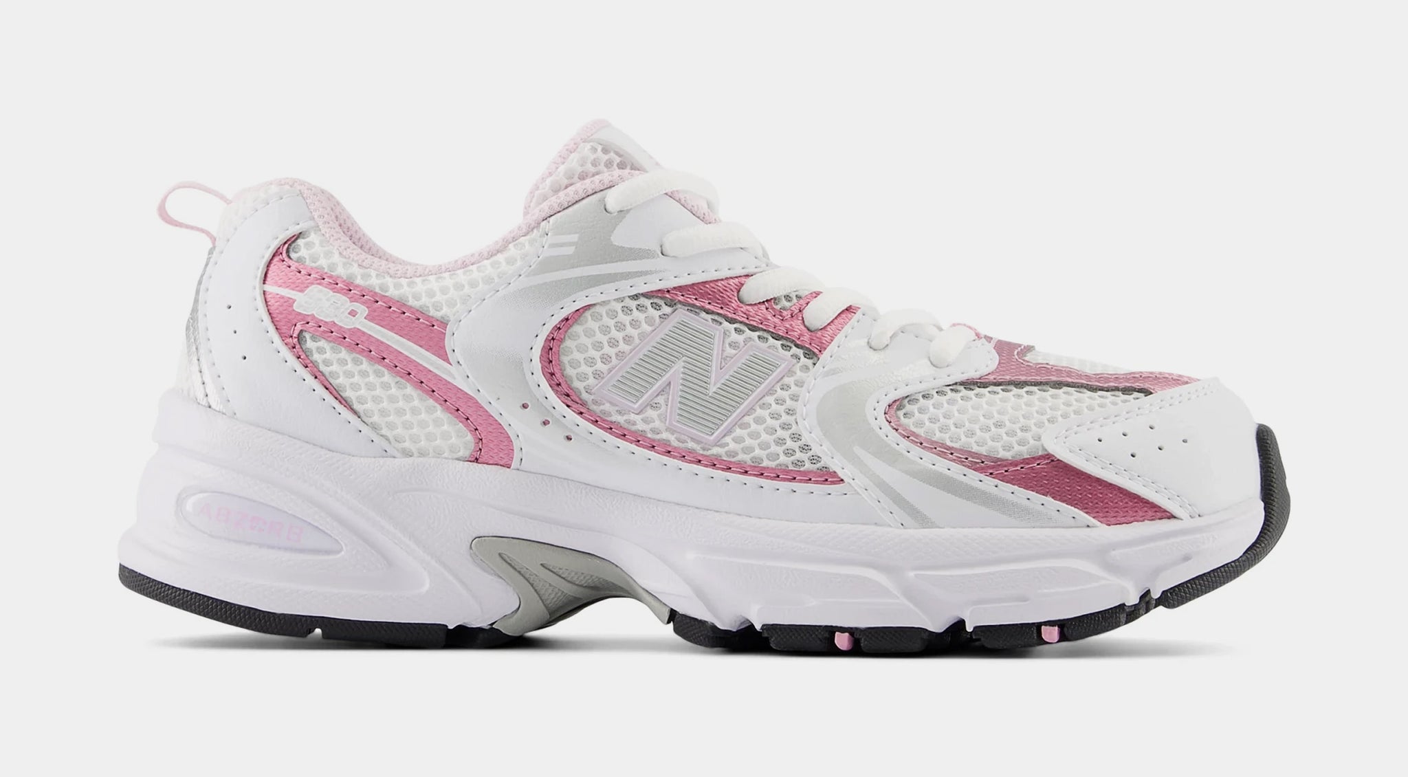 New Balance 530 Grade School Running Shoes White Pink Sugar