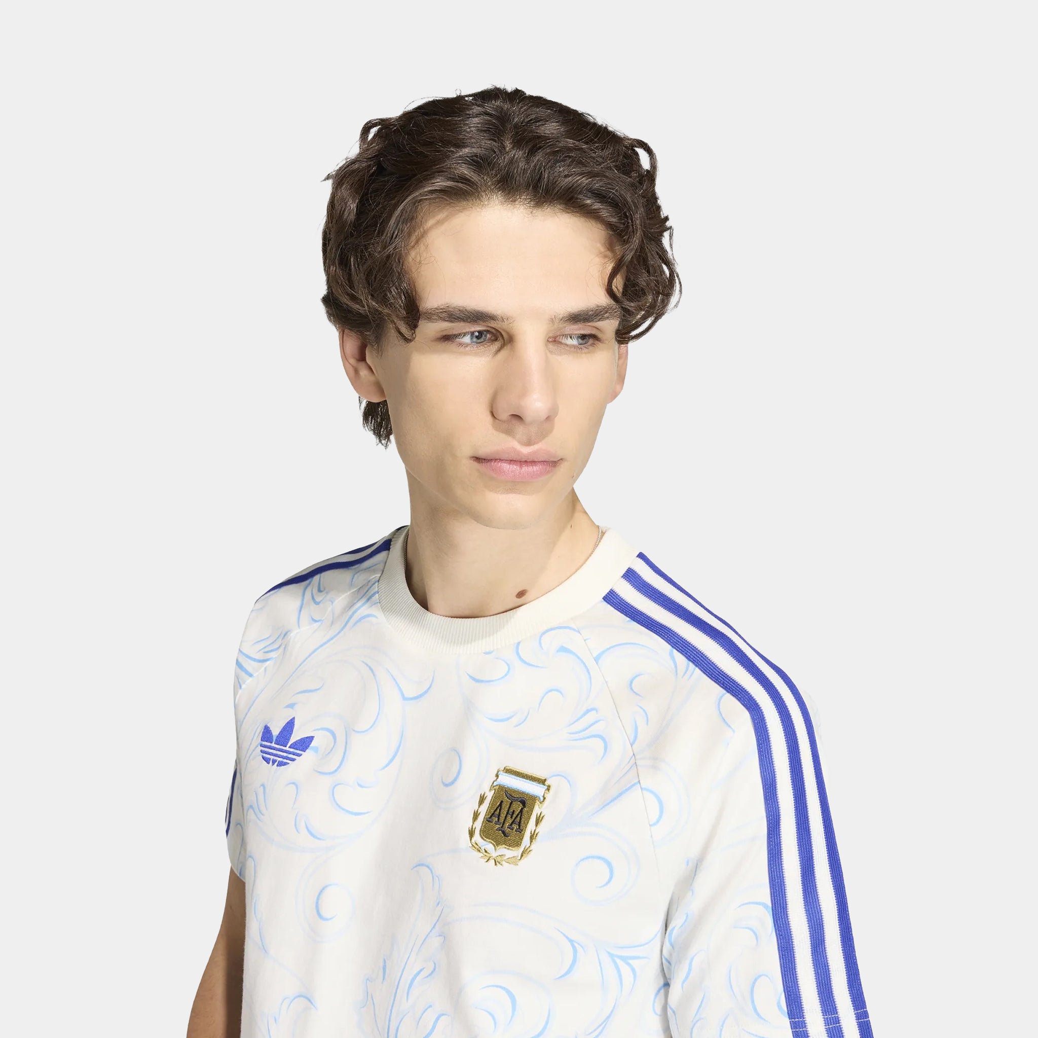 adidas Argentina Originals All Over Print Mens Short Sleeve Shirt