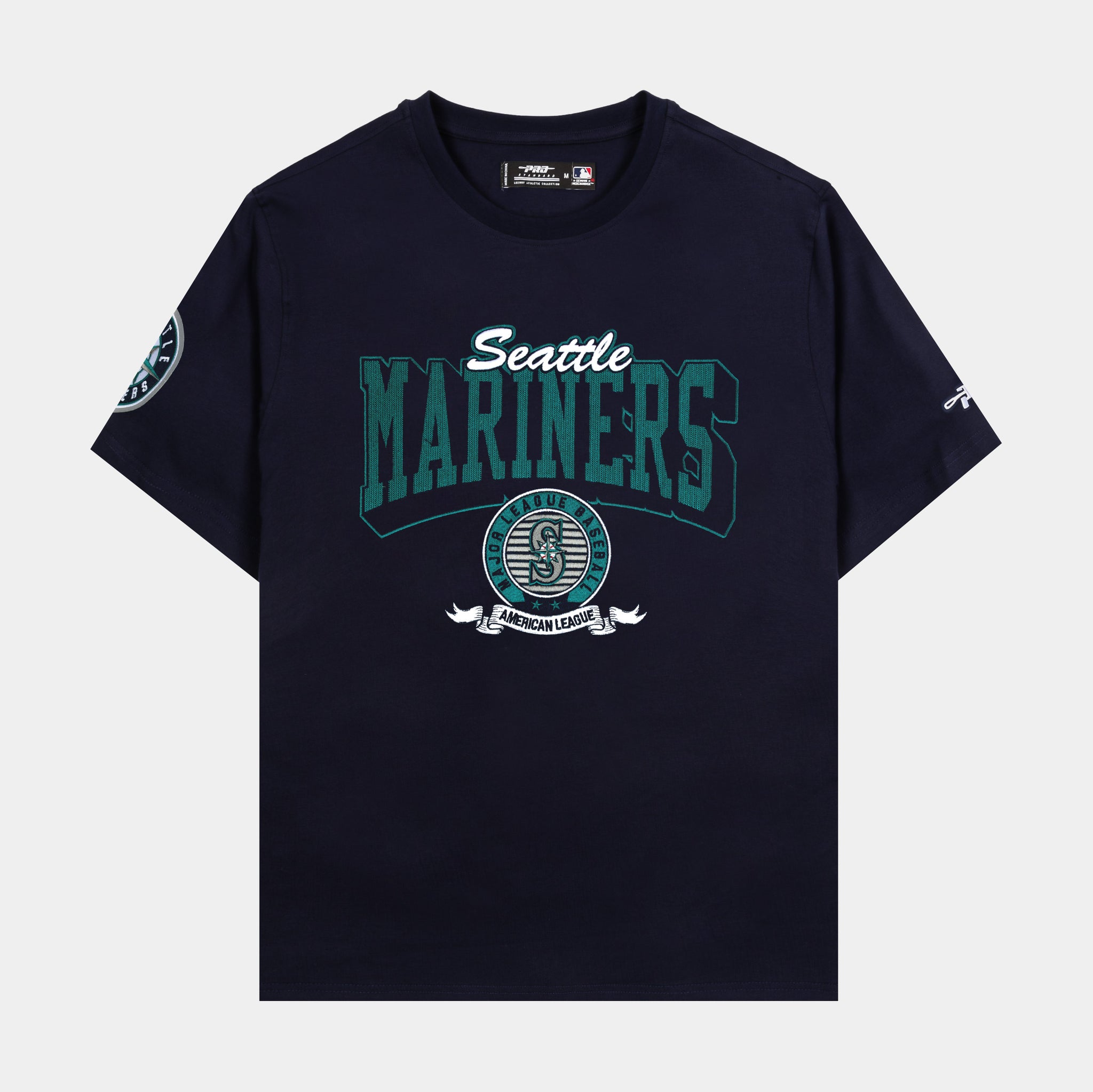 Pro Standard Seattle Mariners Team Badge Mens Short Sleeve Shirt