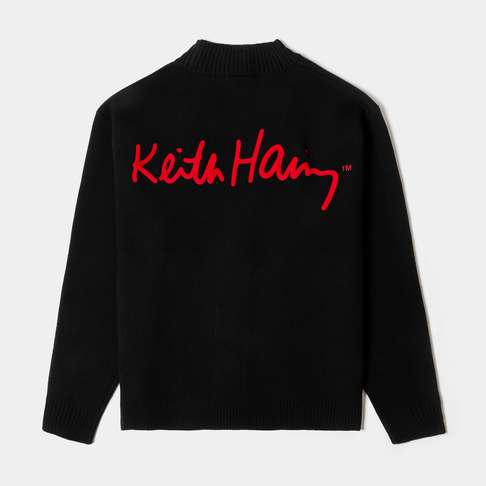 Shoe Palace SP x Keith Haring Artwork Mens Cardigan Black Red 