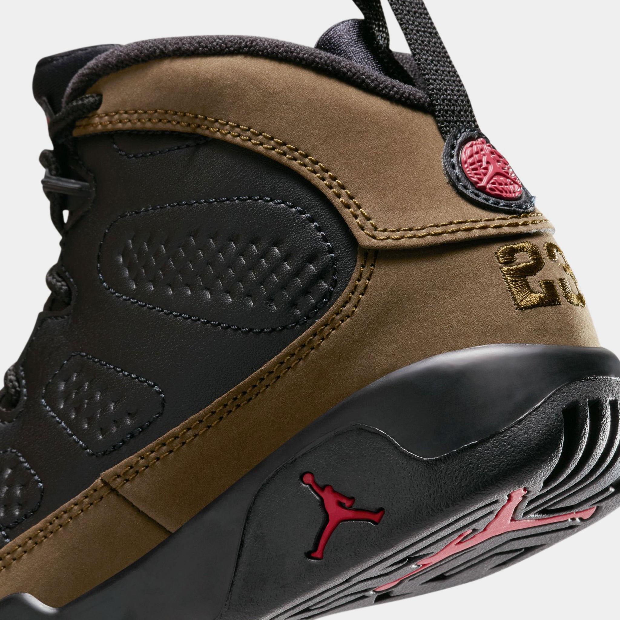 Jordan Air Jordan 9 Retro Olive Preschool Lifestyle Shoes Black 