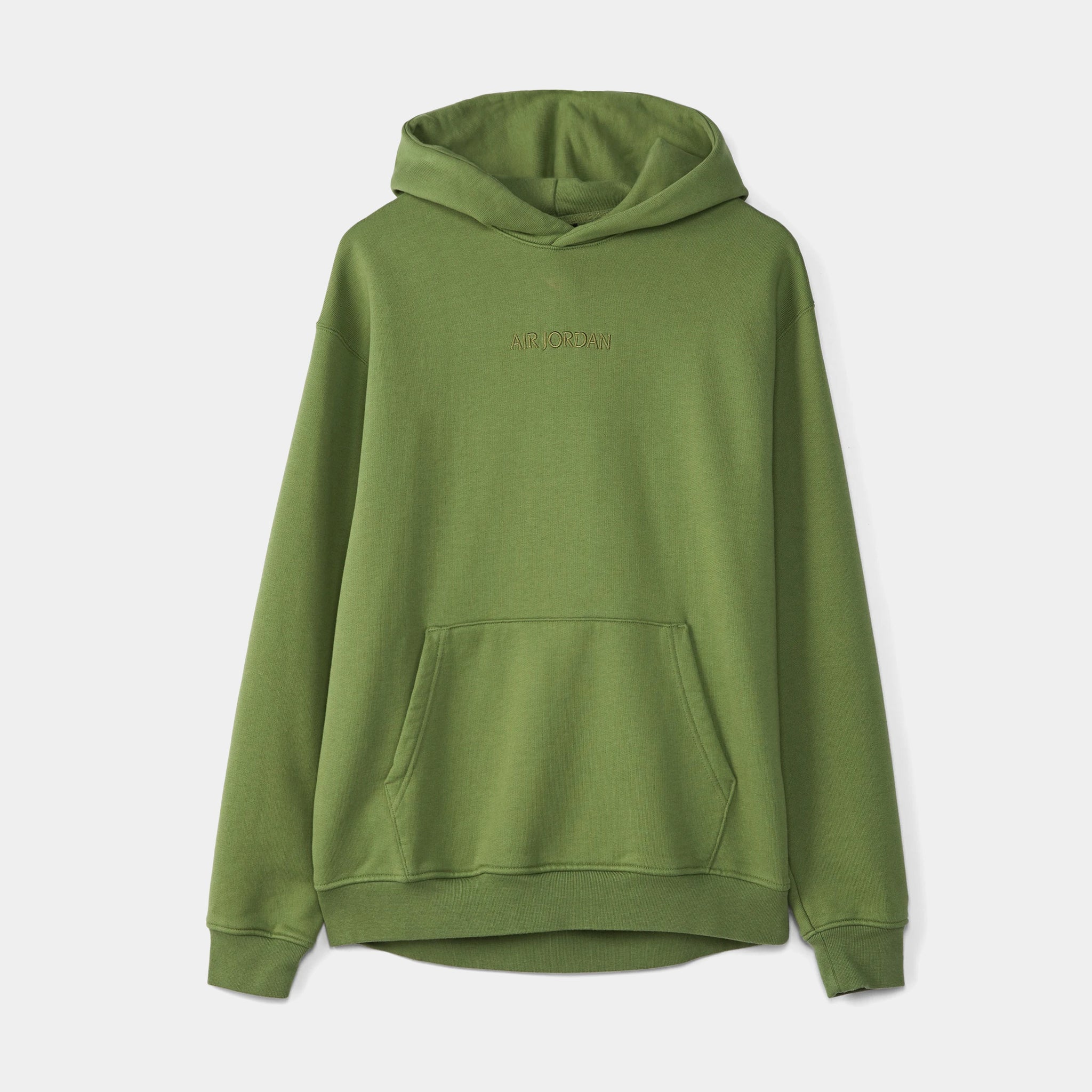Jordan Wordmark Fleece Pullover Mens Hoodie Olive FJ1966-340