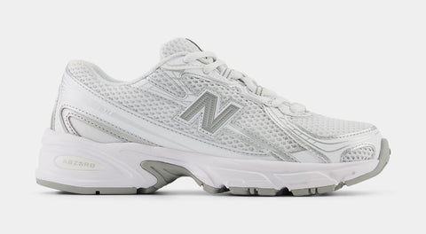 New Balance 740 Grade School Running Shoes Silver Metallic White