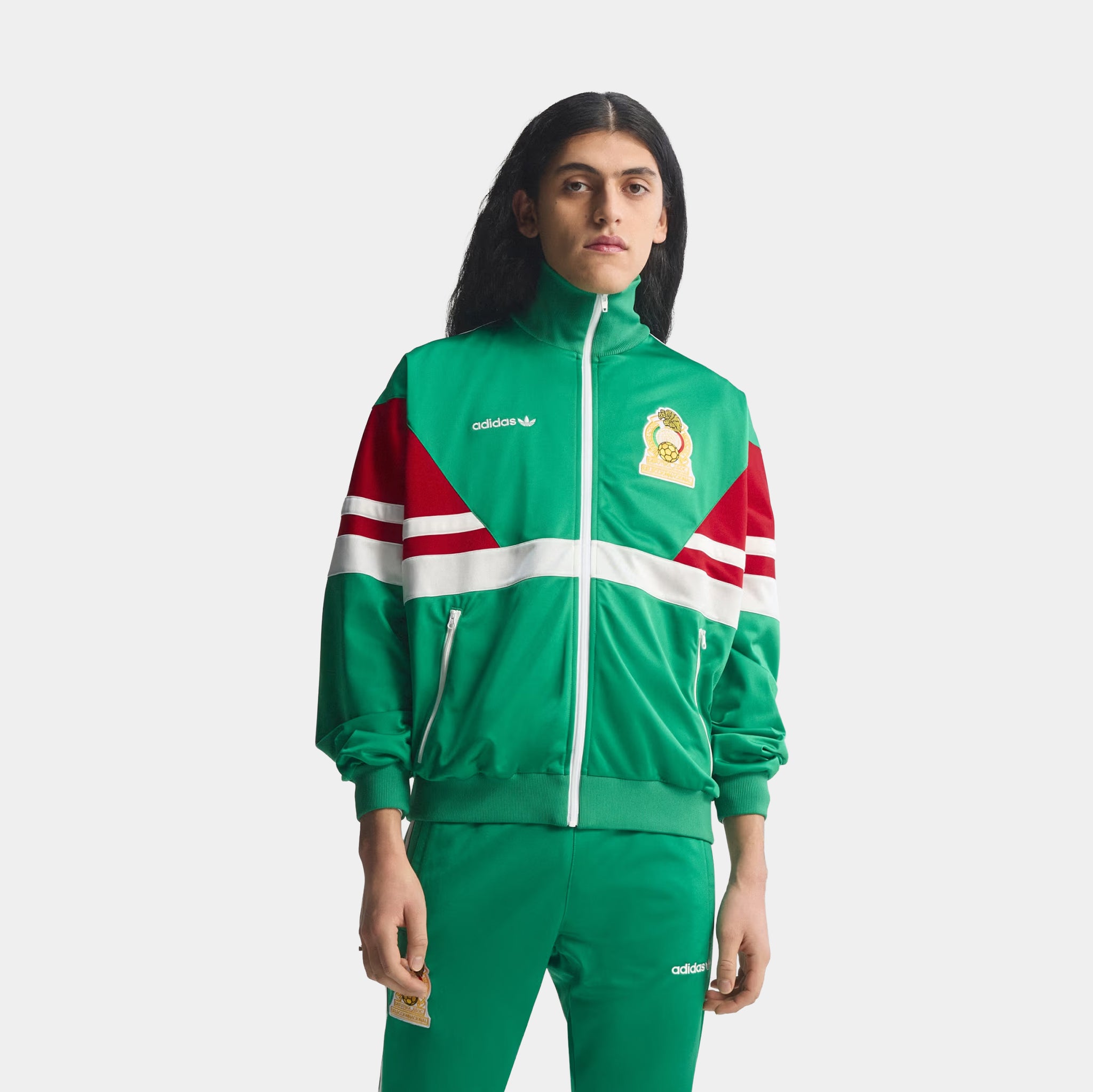 adidas Mexico Track 1986 Mens Jacket Green JM1092 – Shoe Palace