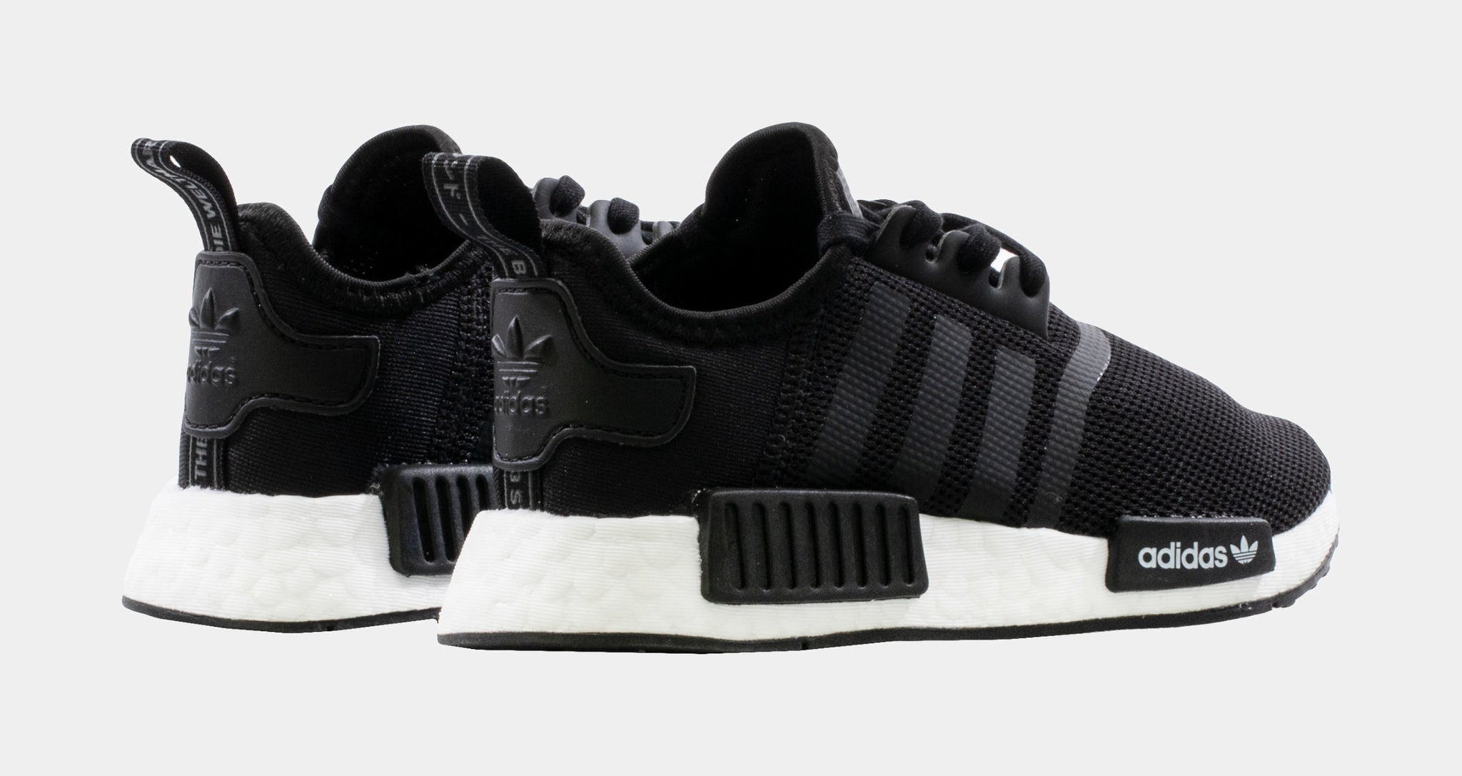 adidas Nmd R1 Preschool Running Shoes (Black)