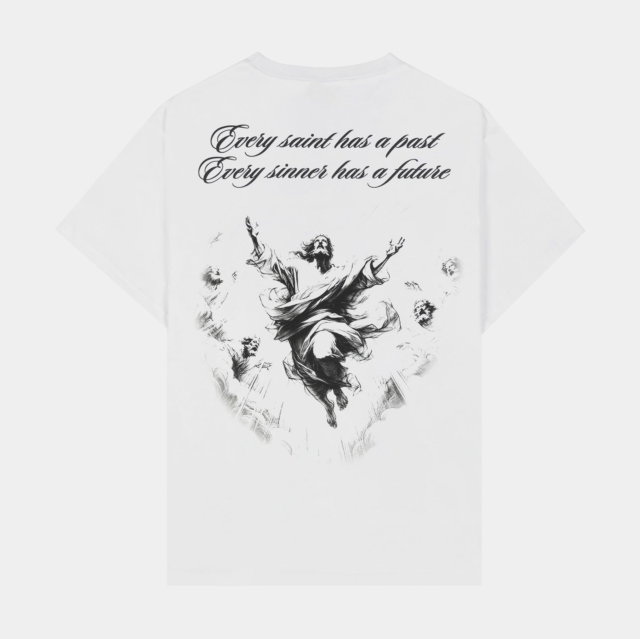 CTHDRL Prayer Hands Mens Short Sleeve Shirt White Black MARSS212 