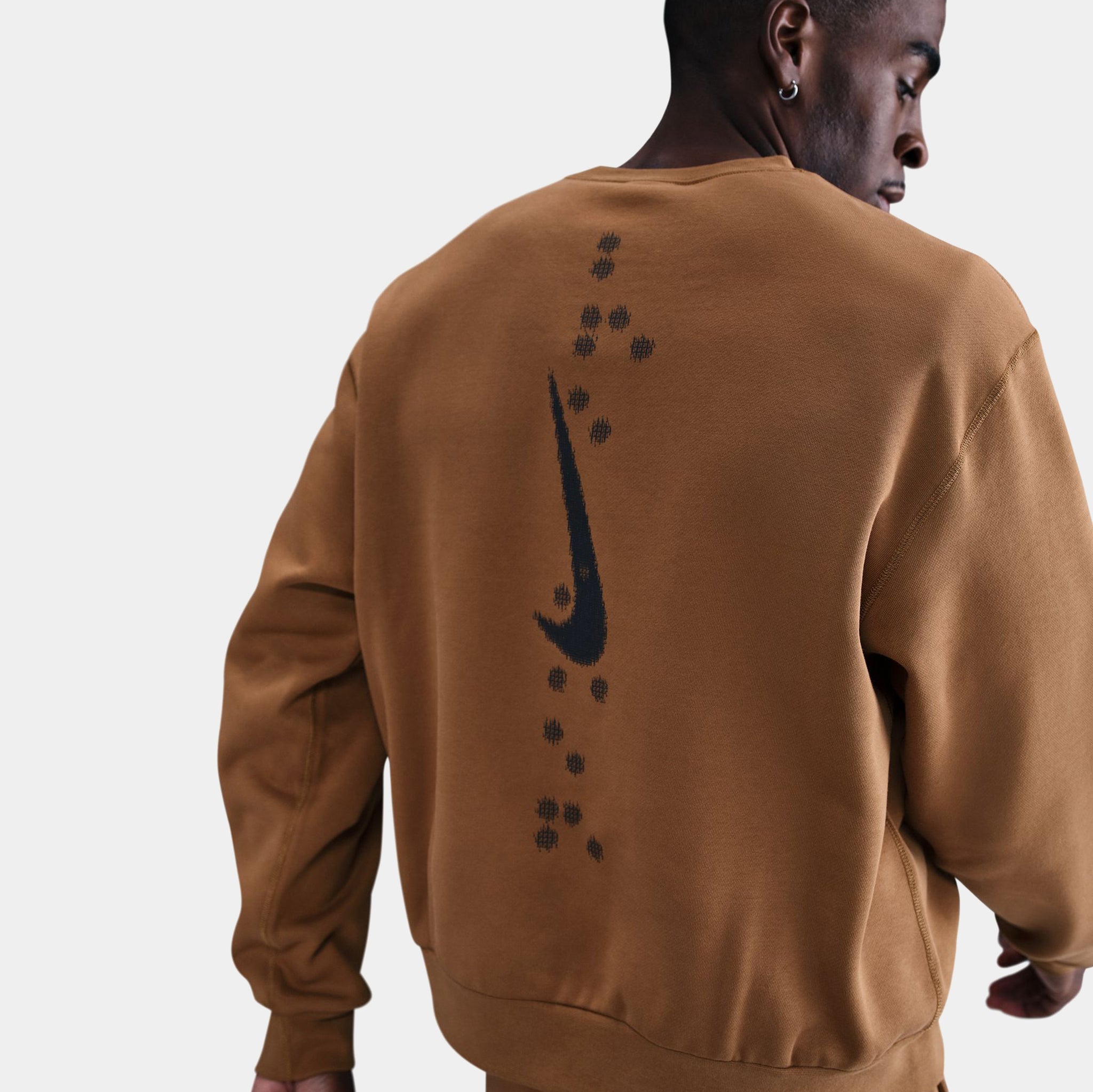 rust color nike sweatshirt
