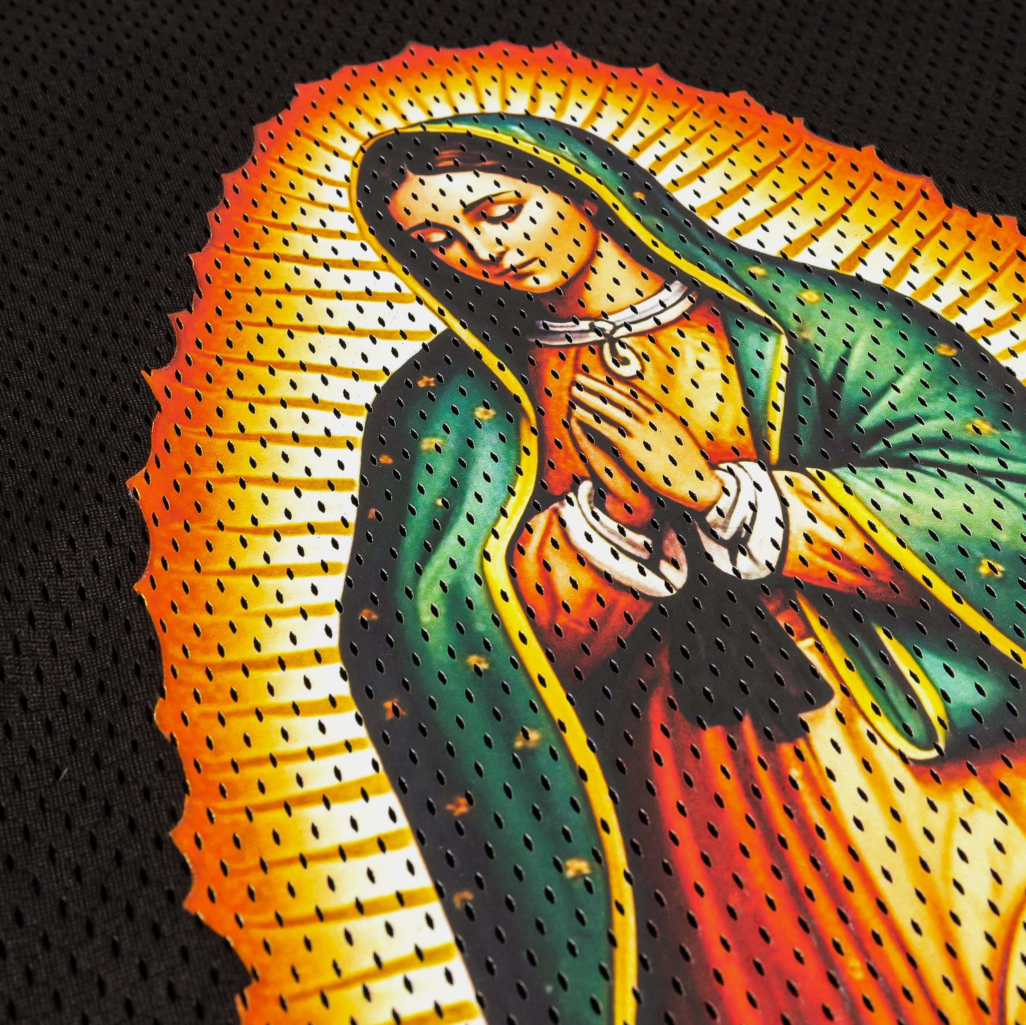 Original Sin Lady Guadalupe Mesh Mens Jersey Black Yellow OSMJ102