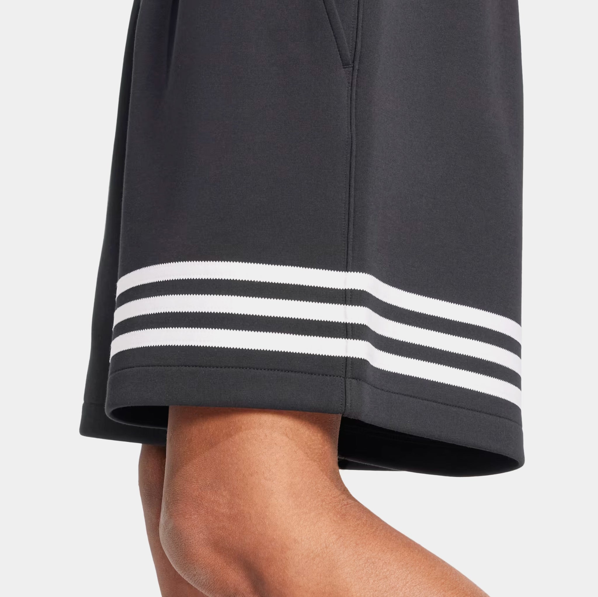 adidas Neuclassics 3 Stripes Fleece Mens Shorts Black JC9941