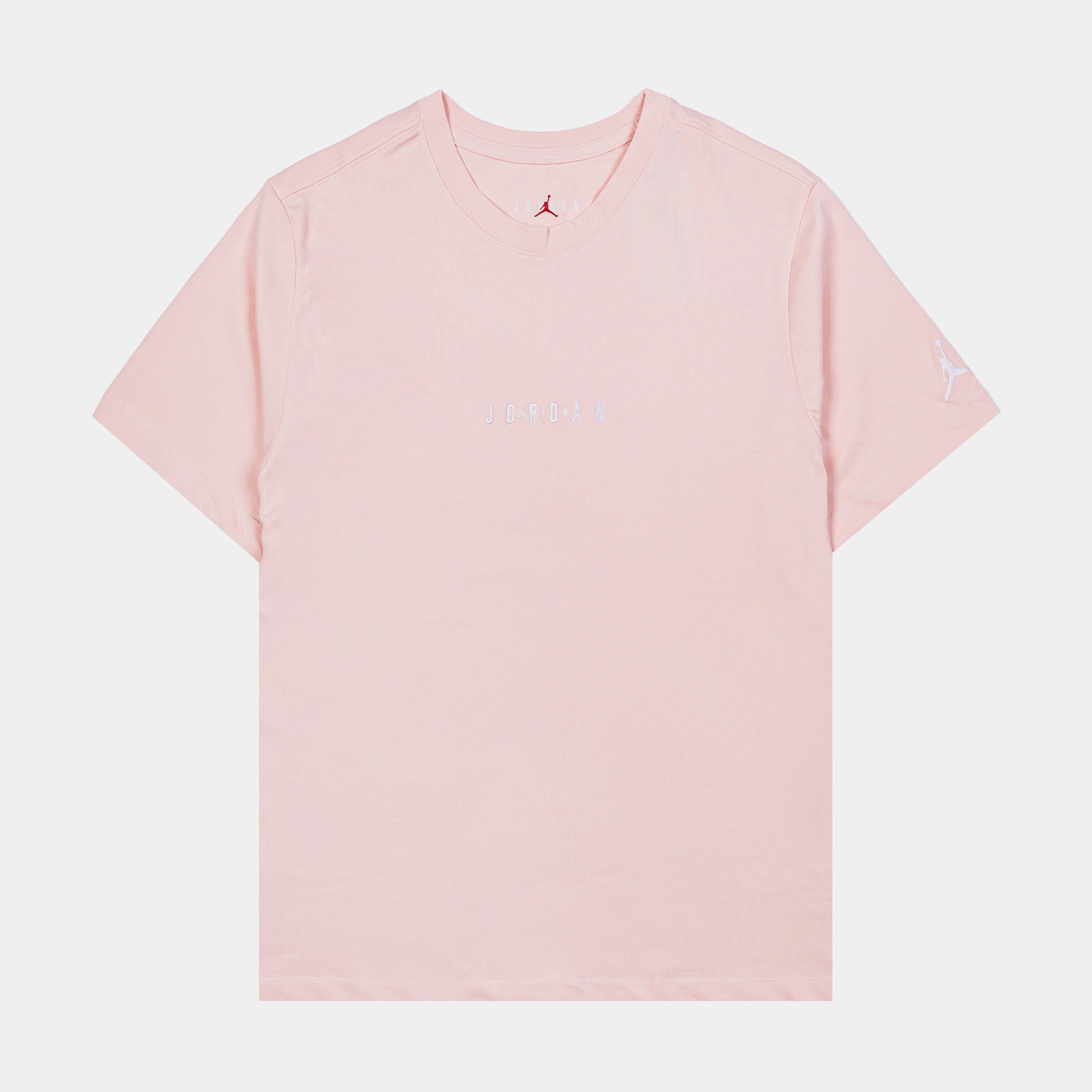 Pink And White Jordan Shirt Jordan Air EMB Mens Short Sleeve Shirt