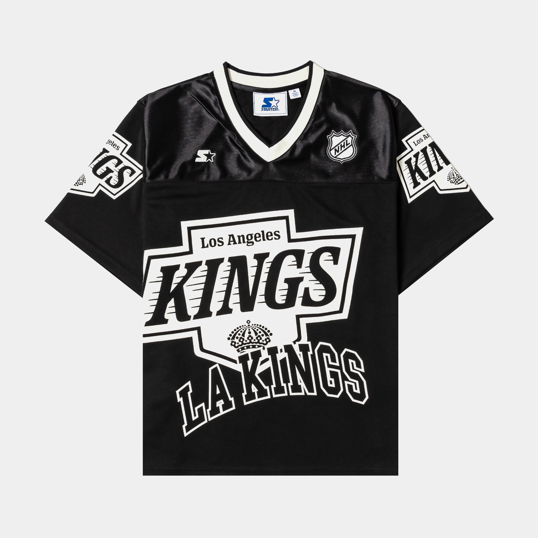 STARTER losangels KINGS ロサンゼルス キングス Starter NHL Los Angeles Kings Mens Jersey Black Cream 6S51BJ96-LAK