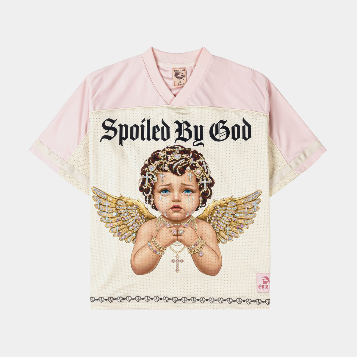 Original Sin Spoiled Angel Mesh Womens Jersey Cream Pink OSWMJ102 ...