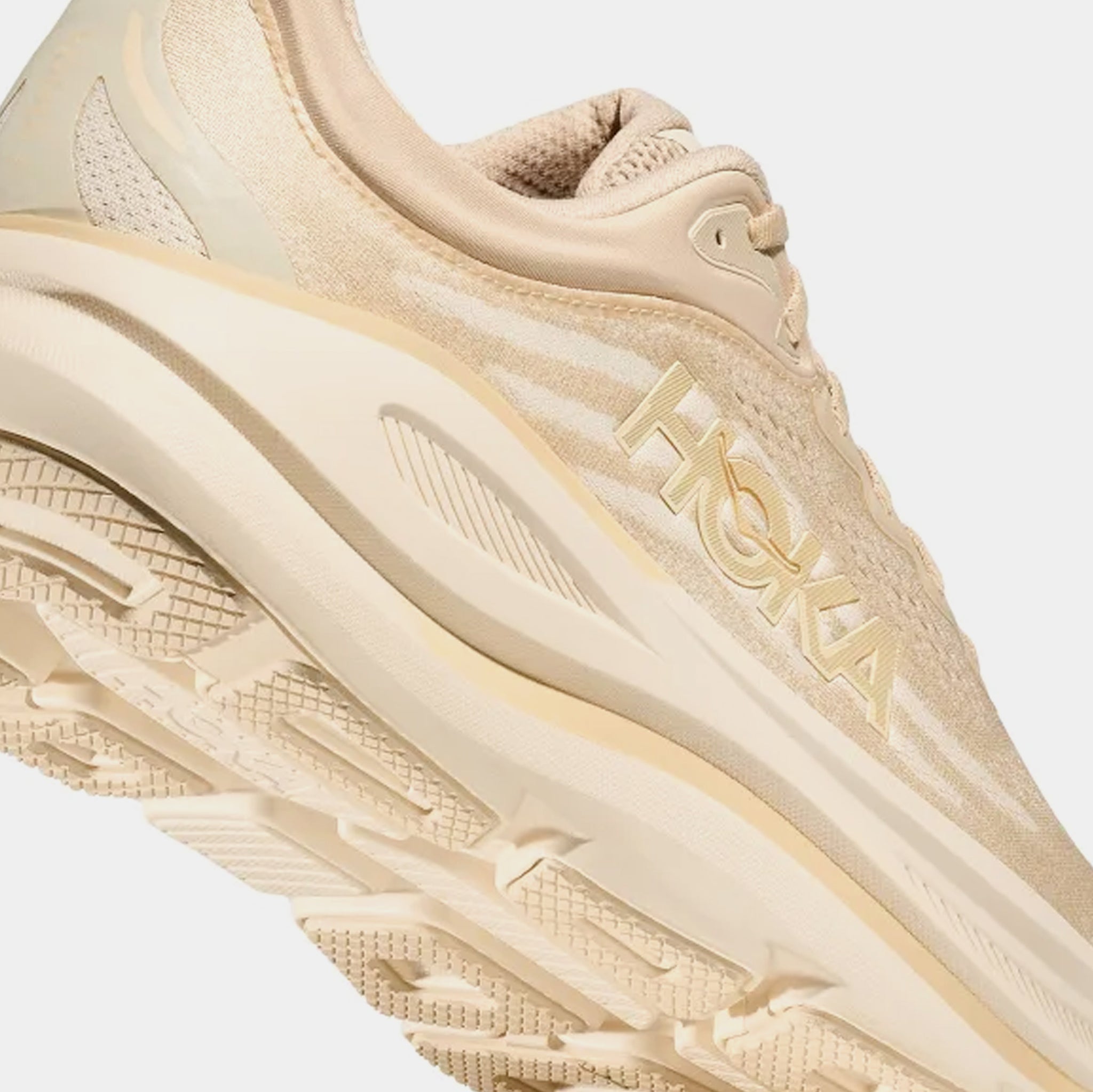 Hoka Bondi 9 Mens Running Shoes Oatmeal Oat Milk 1162011-OLTM