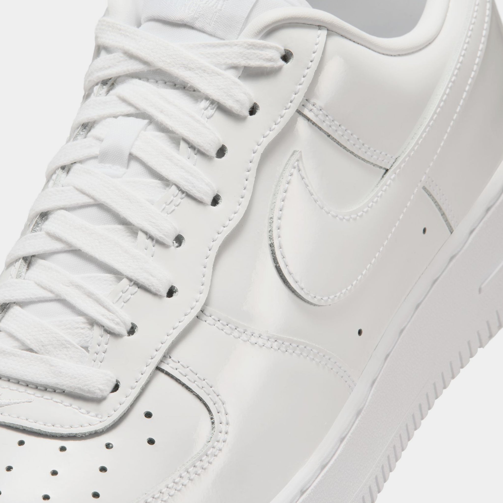 Nike Air Force 1 '07 Patent Leather Mens Lifestyle Shoes White