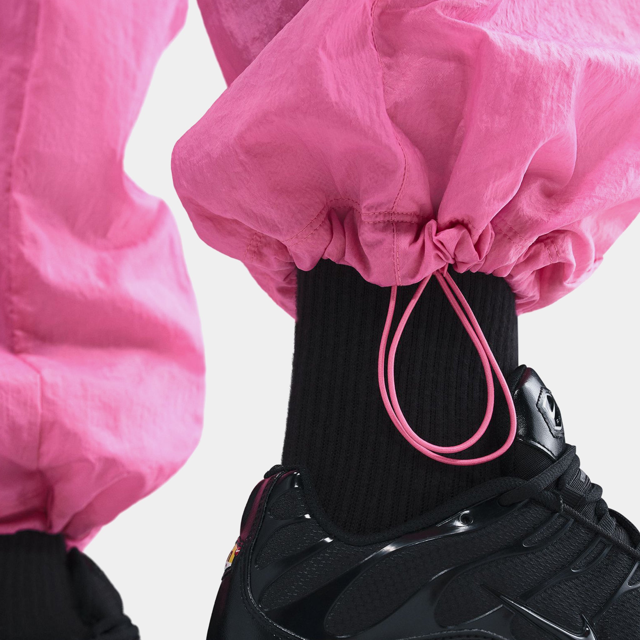 Nike Air Woven Track Mens Pants Pinksicle Black Black HV0874-684