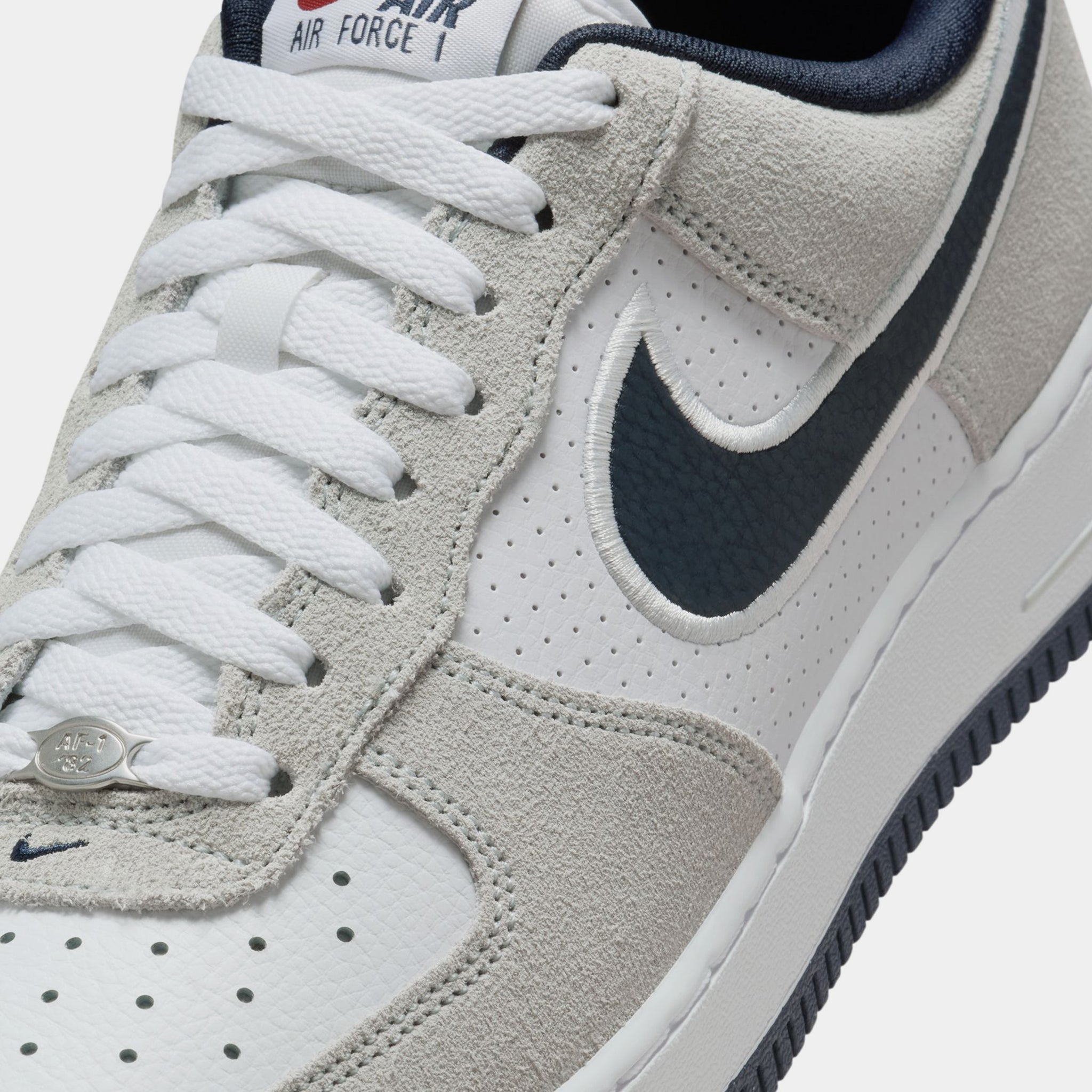 Nike Air Force 1'07 Mens Lifestyle Shoes White Obsidian Pure