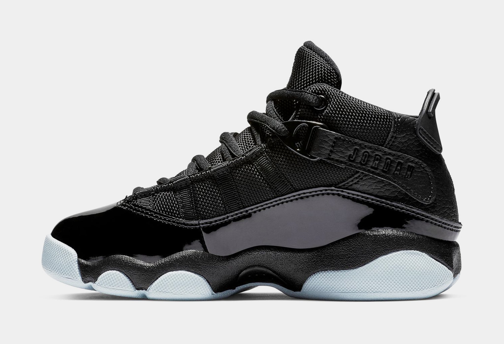 Jordan 6 Rings Preschool Basketball Shoes Black White Black 323432-011 ...