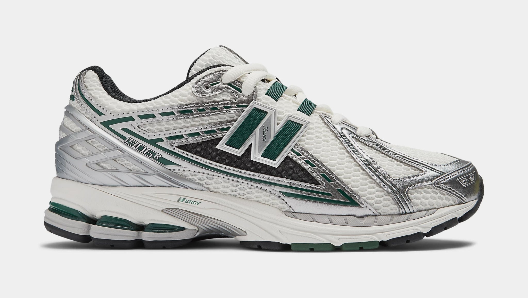New Balance 1906R Mens Running Shoes Silver Green White M1906REU