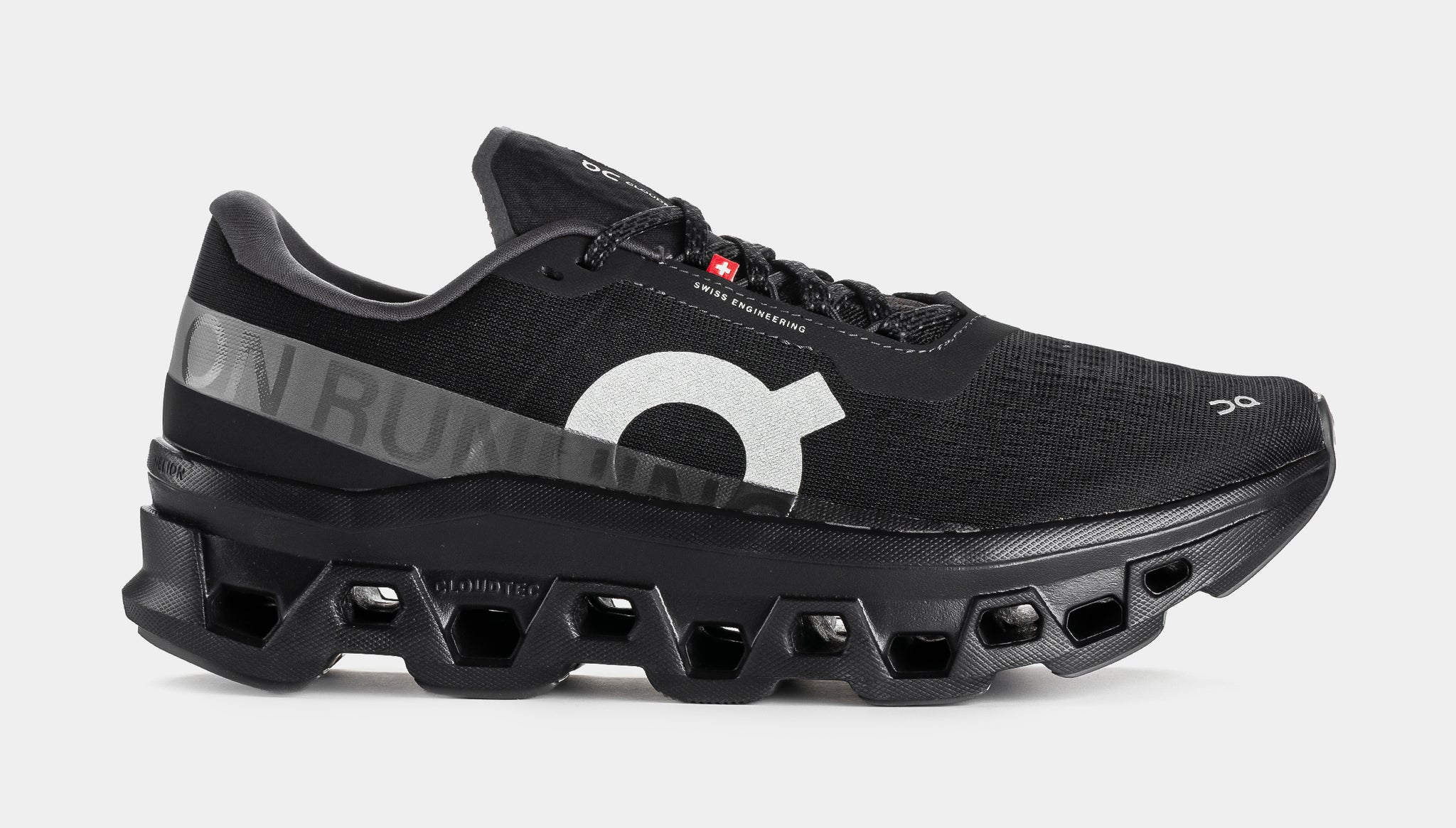 On Cloudmonster 1 Mens Running Shoes Black Grey 3MF30740553 – Shoe