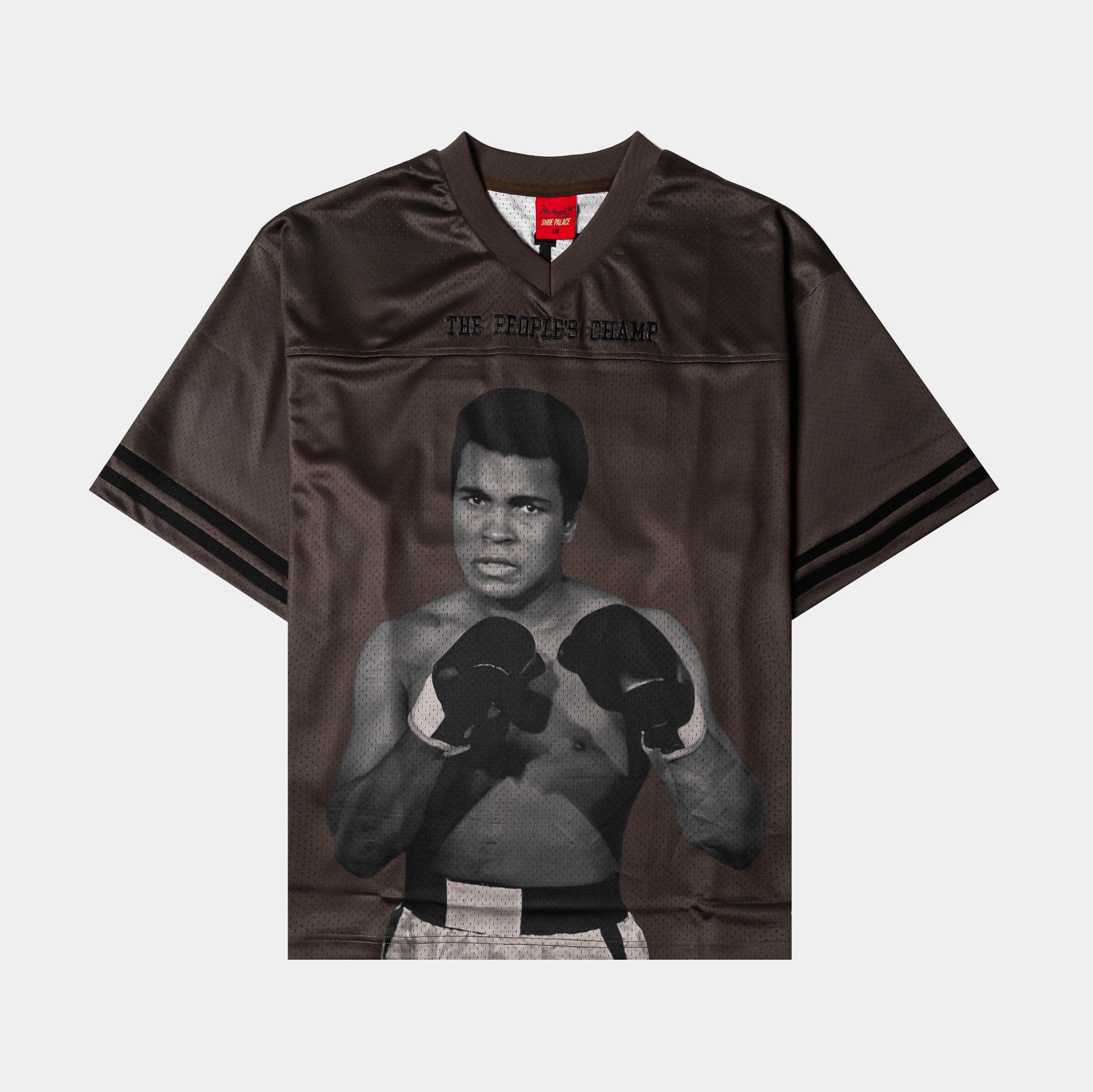【Ali Maskur】 Shoe Palace SP x Muhammad Ali 74 Mesh Mens Jersey Brown Black
