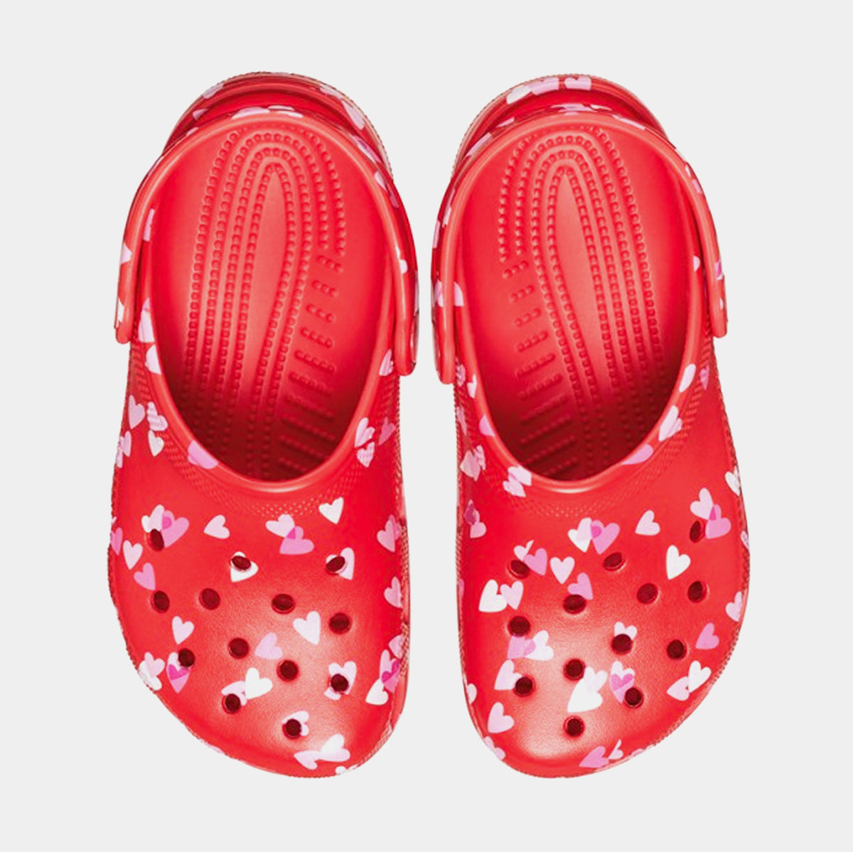 Crocs Classic Clog Valentines Day Infant Toddler Sandals Pink Red White ...