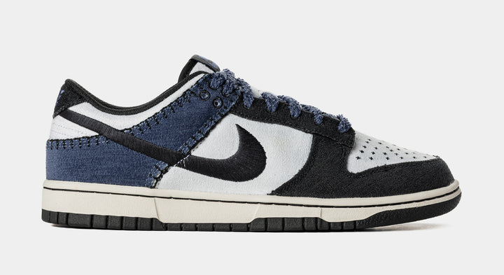 Nike Dunk Low Mens Lifestyle Shoes White Midnight Navy Photon Dust