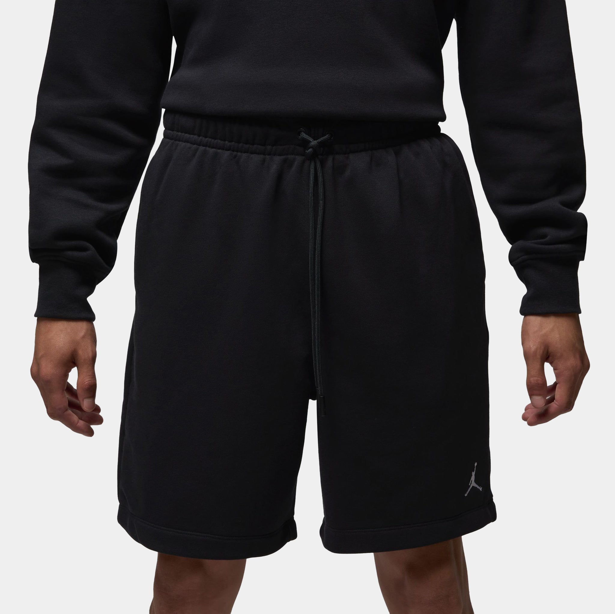 Jordan Brooklyn Fleece Mens Shorts Black White FV7287-010 – Shoe
